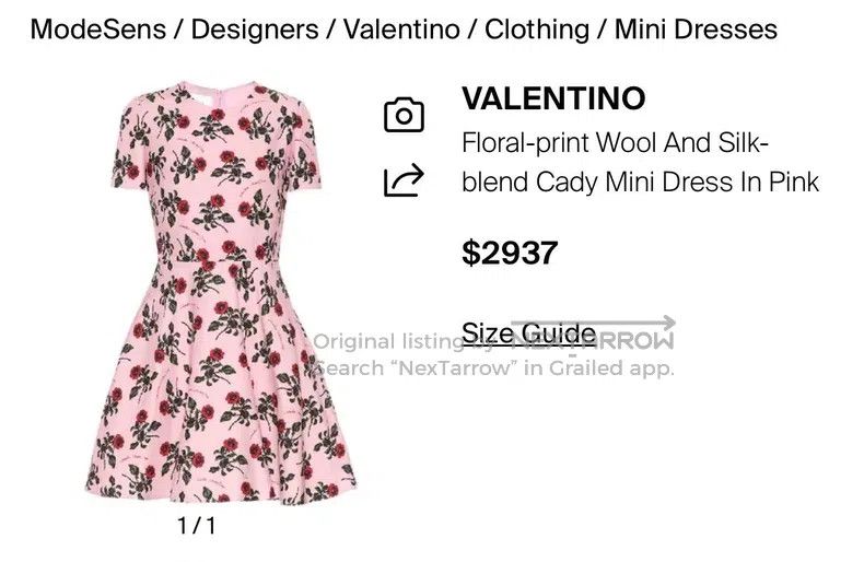 Valentino Valentino Floral umbrella dress Size S / US 4 / IT 40 - 6 Thumbnail
