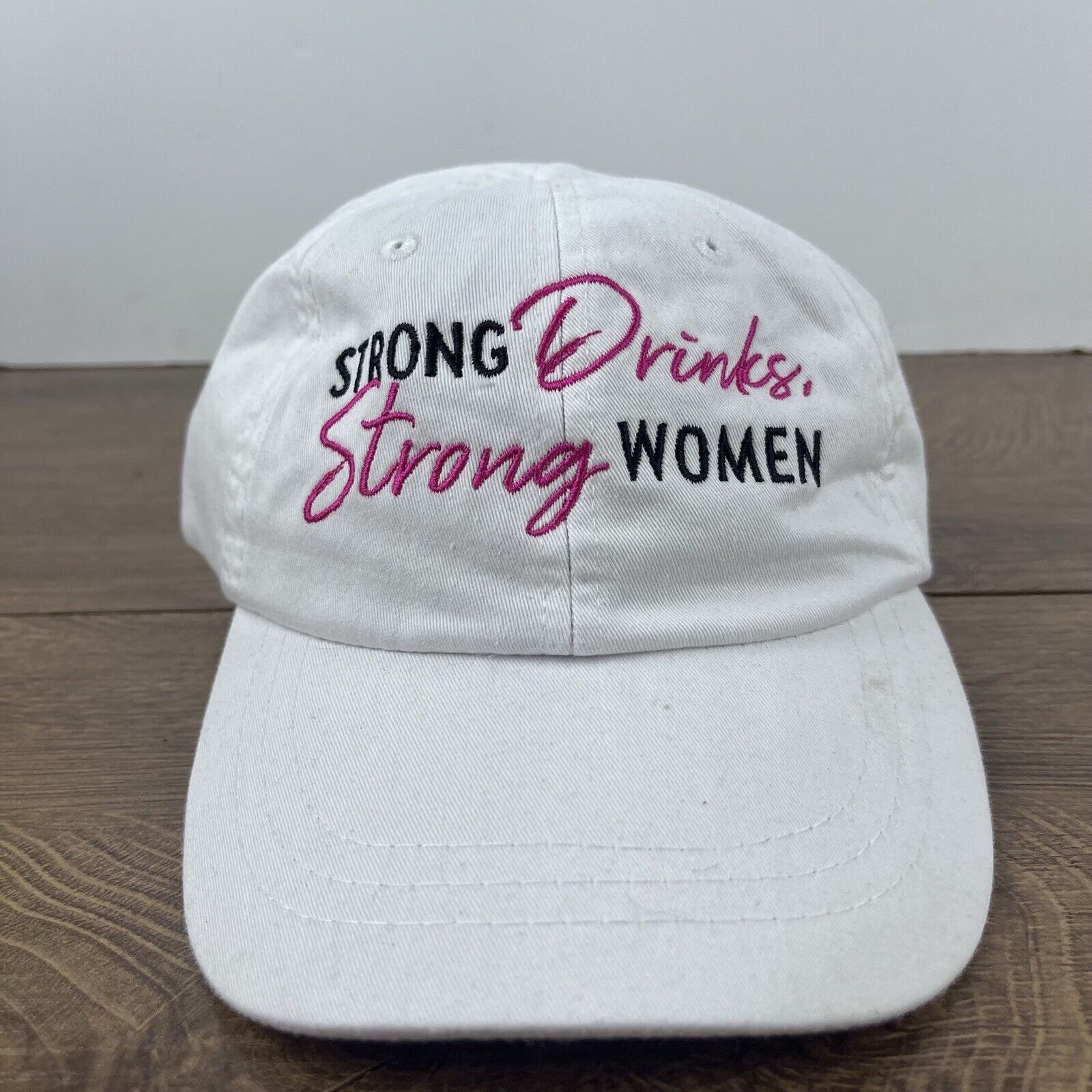 Other Strong Drinks Strong Women Hat White Hat Adjustable White Ad Size ONE SIZE - 4 Thumbnail