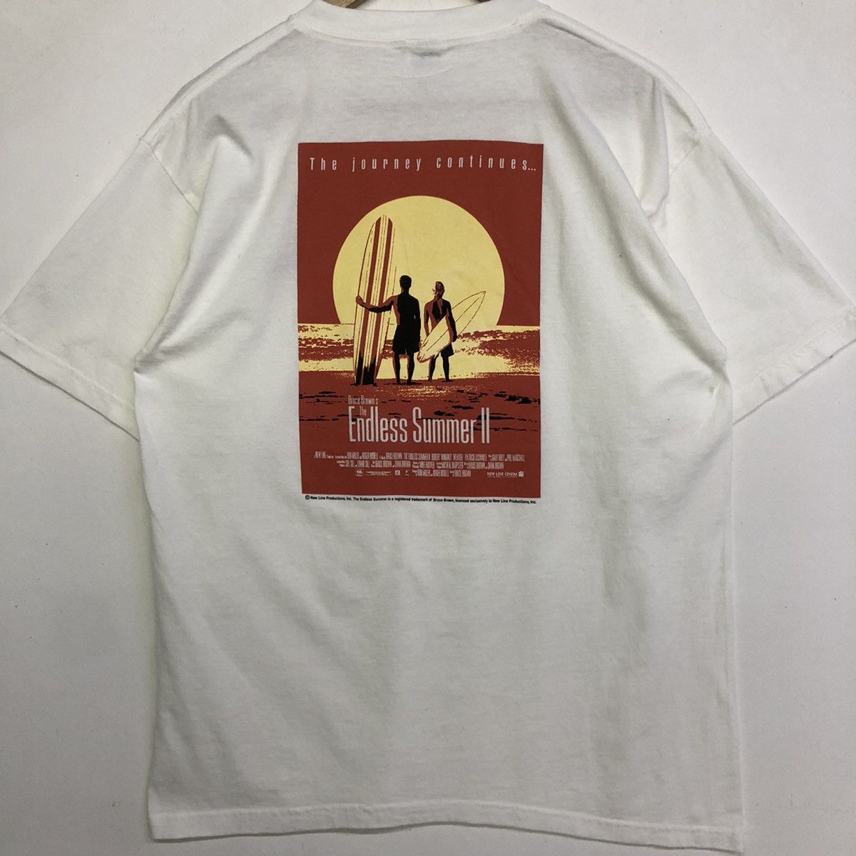 Vintage Vintage Bruce Brown The Endless Summer 2 Movie Tshirt Size US M / EU 48-50 / 2 - 3 Thumbnail