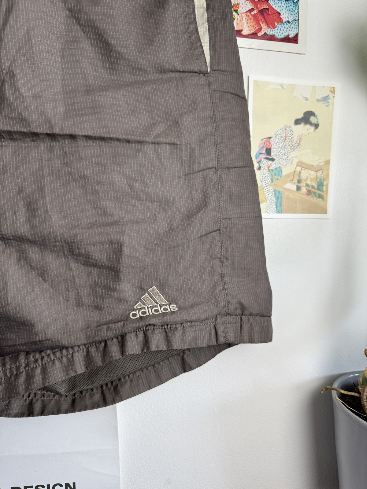 Adidas Vintage y2k Adidas baggy shorts XL blockcore skate hiphop rap Size US 36 / EU 52 - 3 Thumbnail