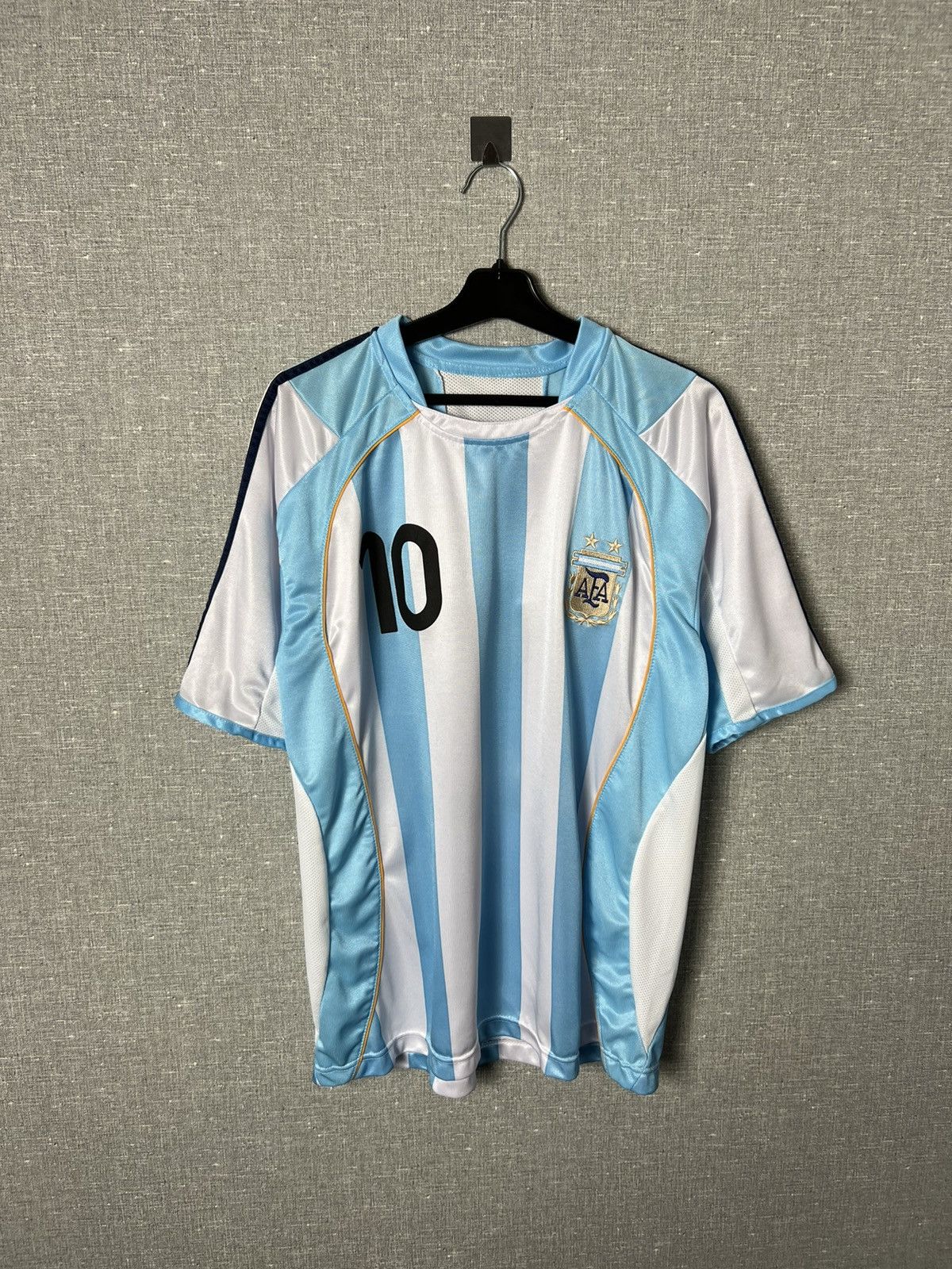 Vintage 🇦🇷 Argentina Logo Football Retro Jersey #10 Diego Maradona Size US L / EU 52-54 / 3 - 1 Thumbnail
