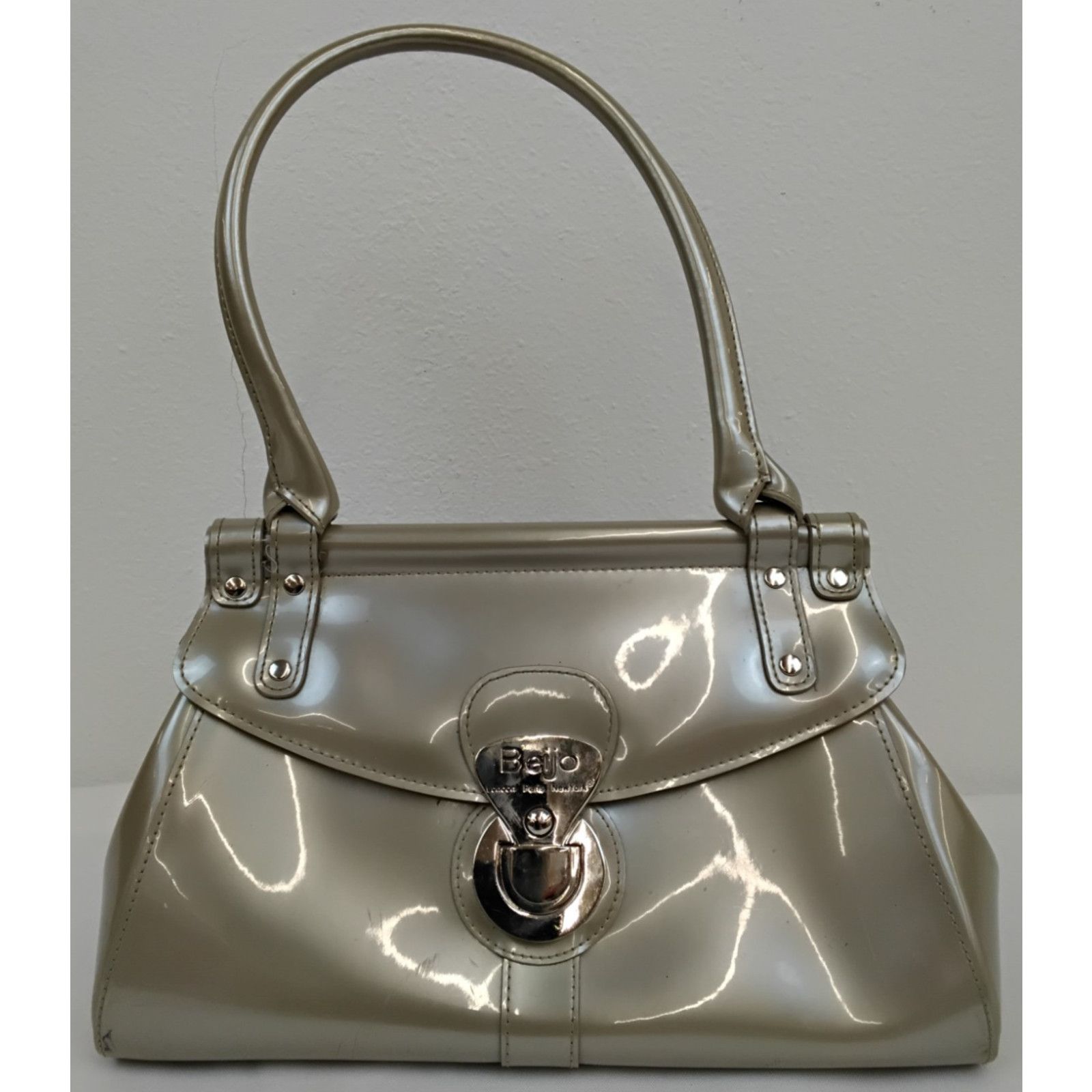 Other Beijo Handbag Taupe Silver PVC Purse & Wallet W/ Dust Bags Size ONE SIZE - 4 Thumbnail
