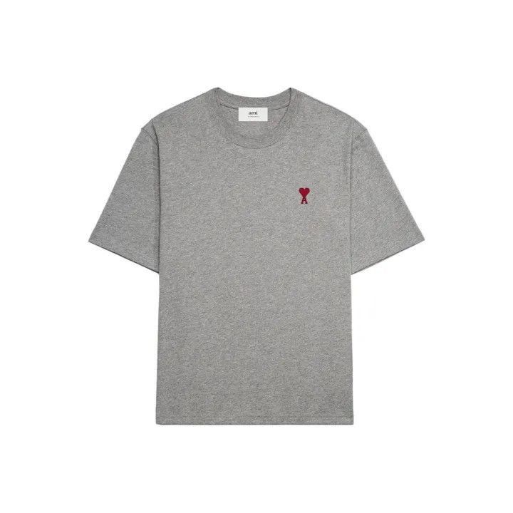 Other AMI Paris Gray Short Sleeve T-Shirt with Heart Logo -2507 Size US M / EU 48-50 / 2 - 1 Thumbnail