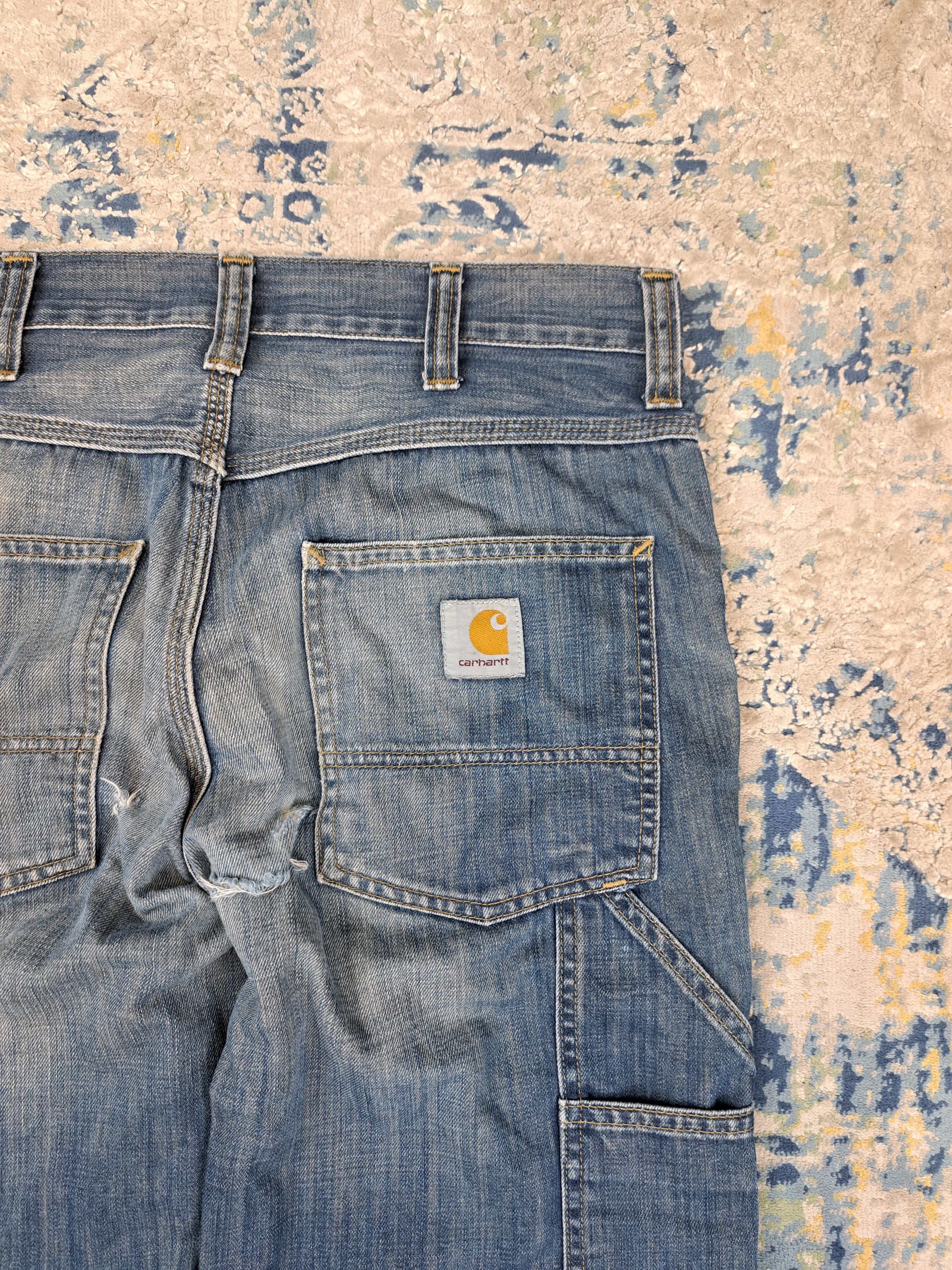 Carhartt Carhartt Single Knee Trax Pants Thrashed Distressed Rags Size US 29 - 10 Thumbnail