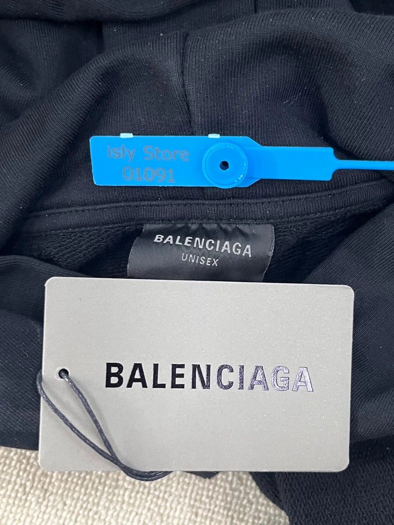 Balenciaga Balenciaga Letter printing to make old hooded sweaters Size US L / EU 52-54 / 3 - 5 Thumbnail