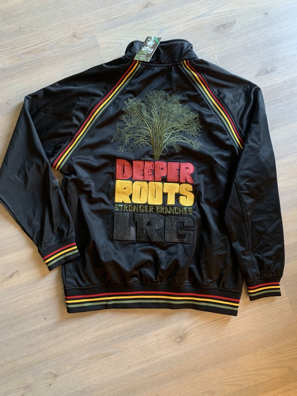 LRG LRG LIFTED RESEARCH GROUP Y2K rasta zip up | Grailed