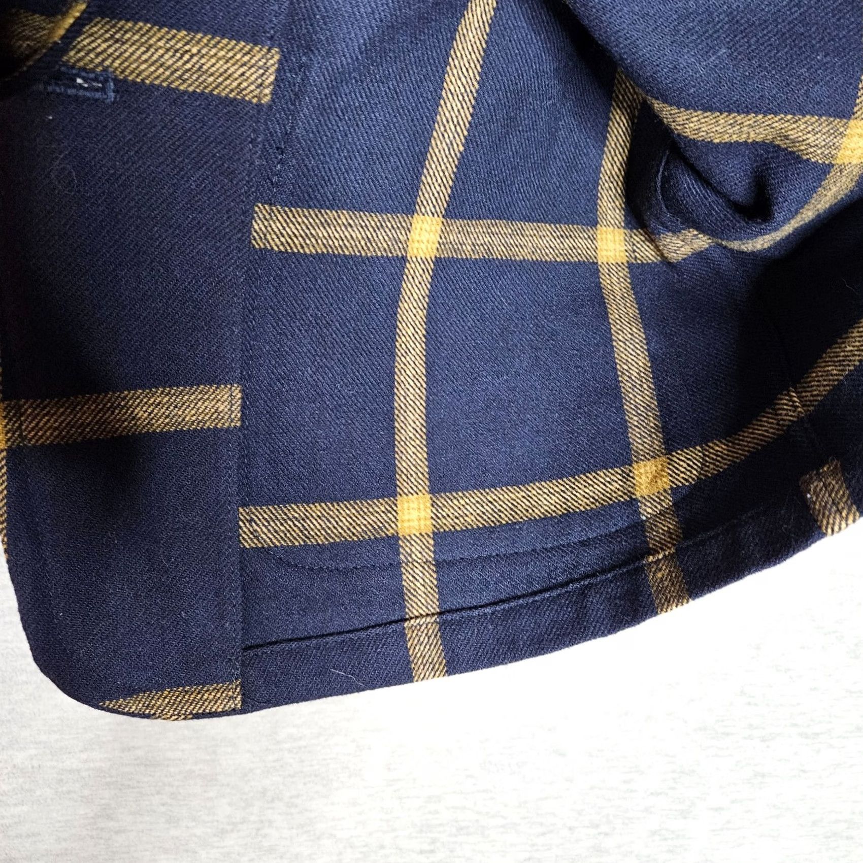 Pendleton Pendleton Women's Navy Gold Windowpane Unlined Shirt Jacket Sz S Size S / US 4 / IT 40 - 8 Thumbnail