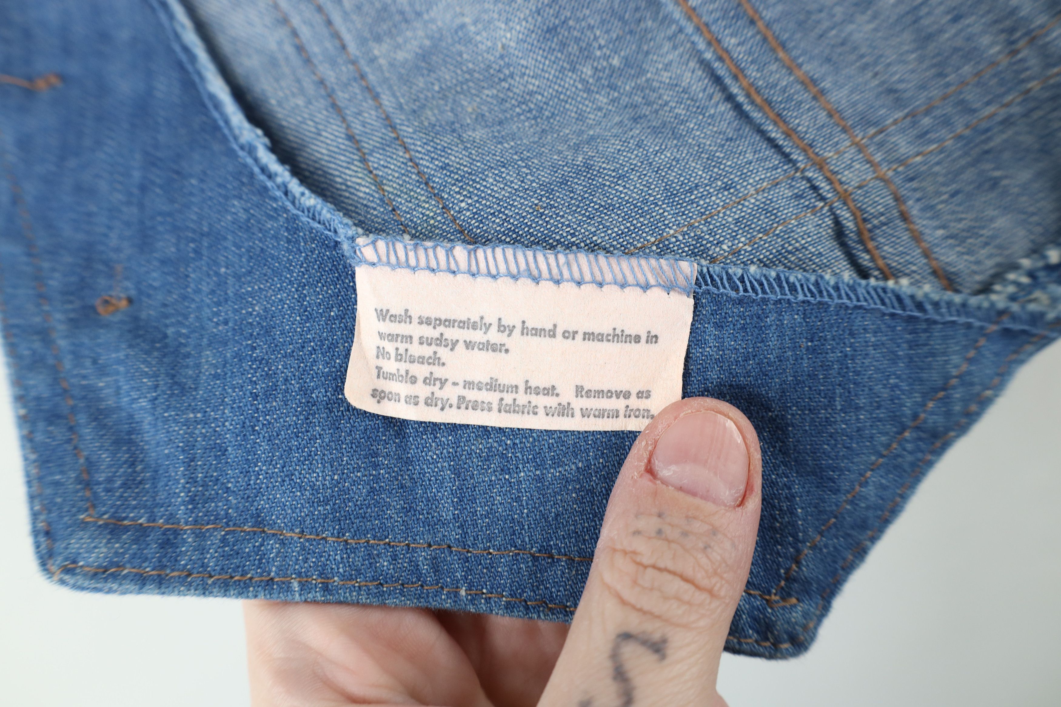 Vintage Vintage 70s Streetwear Corduroy Jean Vest Jacket Blue USA Size US XS / EU 42 / 0 - 11 Thumbnail
