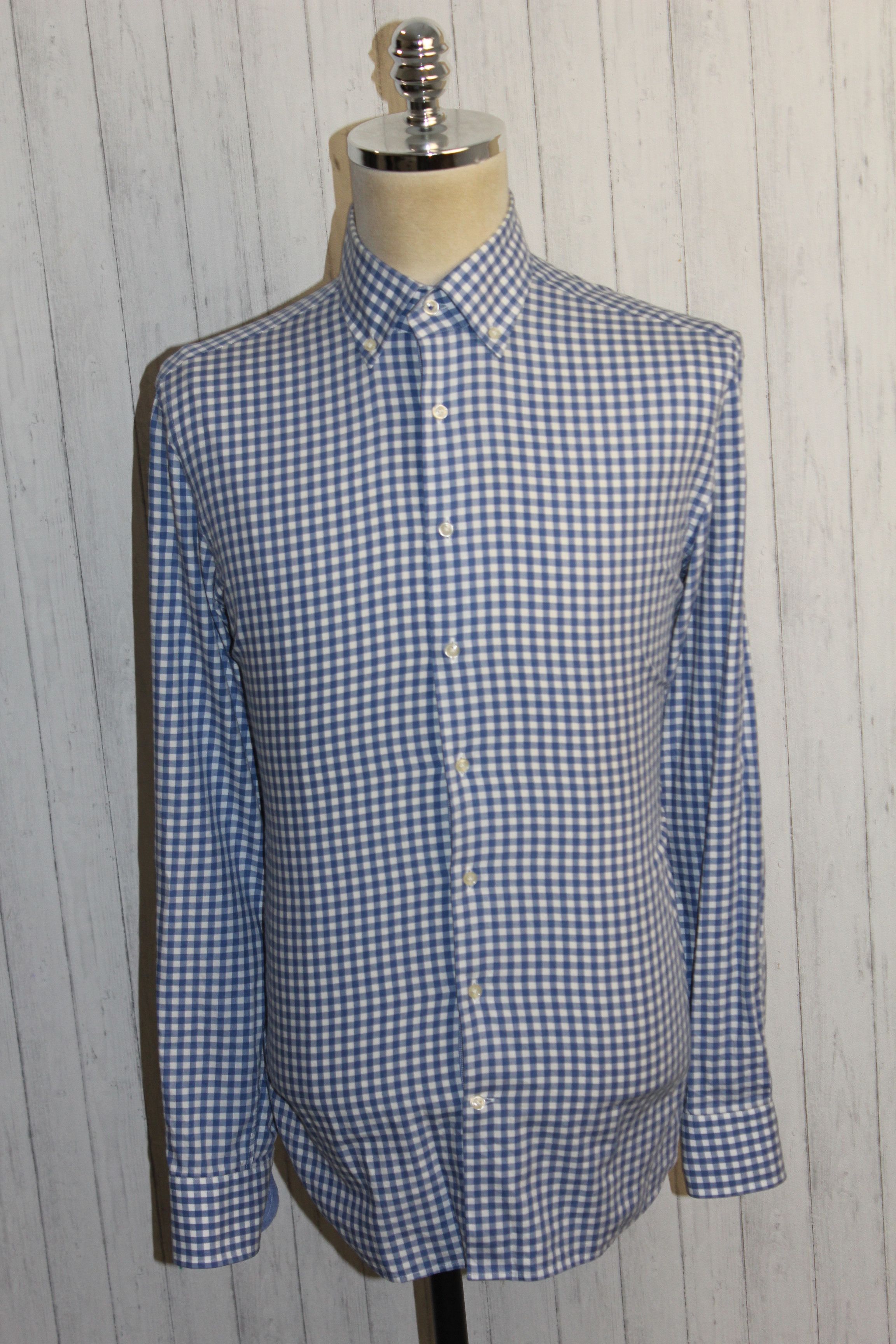 Hackett Hackett Myfair Long Sleeve Blue Check Shirt Size US L / EU 52-54 / 3 - 1 Thumbnail