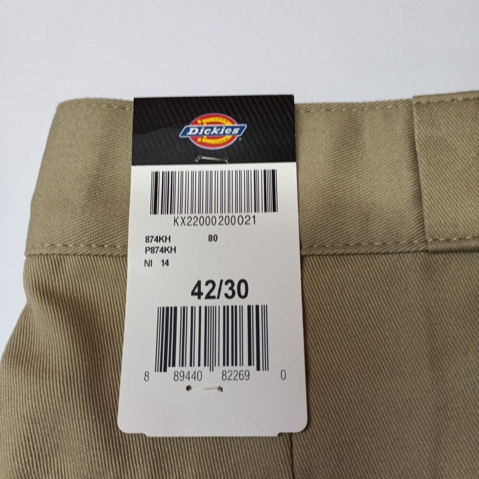 Dickies Dickies 874 Work Pants Men's 42x30 Khaki Original Fit Size US 42 / EU 58 - 2 Thumbnail