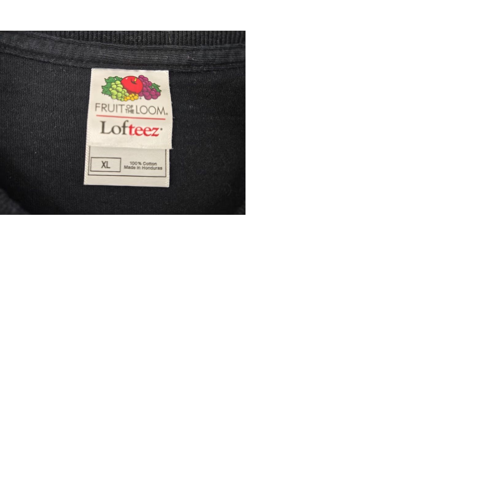 Fruit Of The Loom VINTAGE Fruit of the Loom T Shirt Skeleton Pirate Art Skull 90s Y2K XL Black Mens Short Sleeve Crew Neck Cotton Graphic Print Size US XL / EU 56 / 4 - 9 Thumbnail