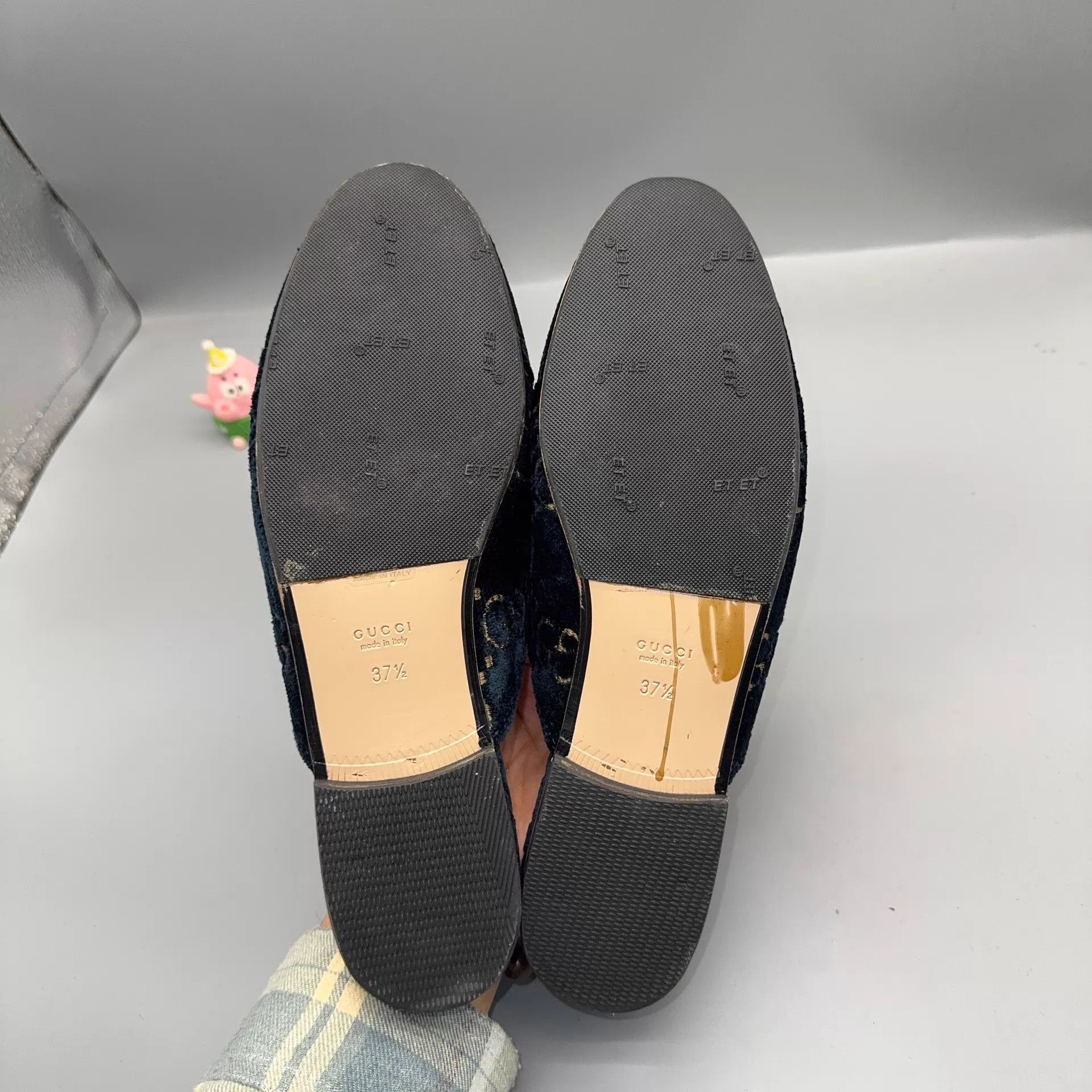 Gucci GUCCI Womens Princetown Navy Blue Slipper 37.5 Size US 7 / IT 37 - 4 Thumbnail