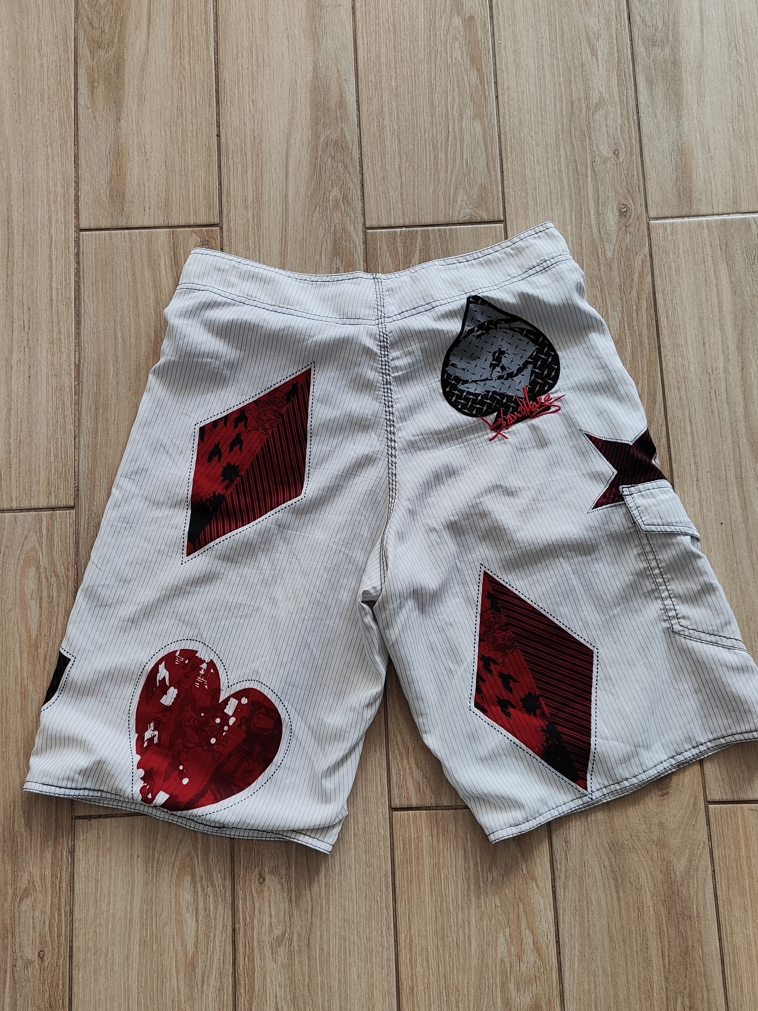 Japanese Brand Totsol Graffiti Patchwork Board Shorts Size US 34 / EU 50 - 5 Thumbnail