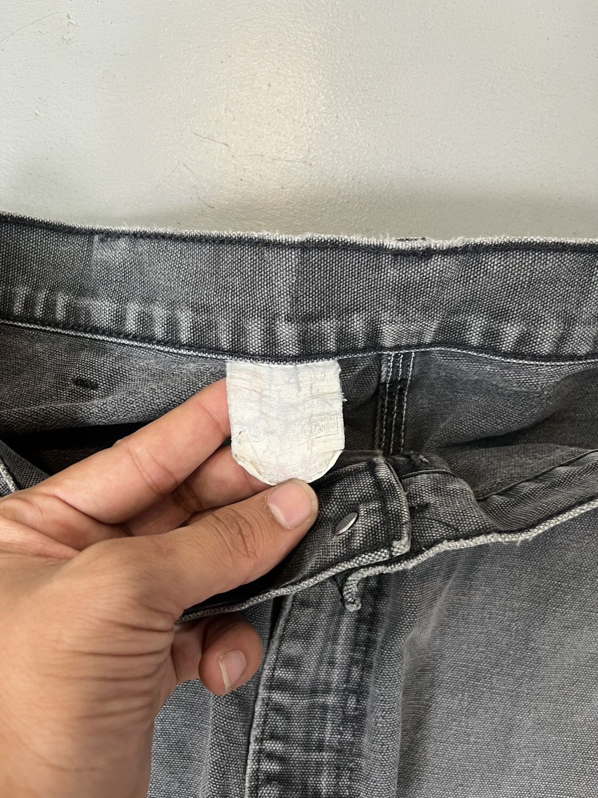 Carhartt × Vintage Sun faded Carhartt B01 BLK double knee denim Size US 37 - 8 Thumbnail