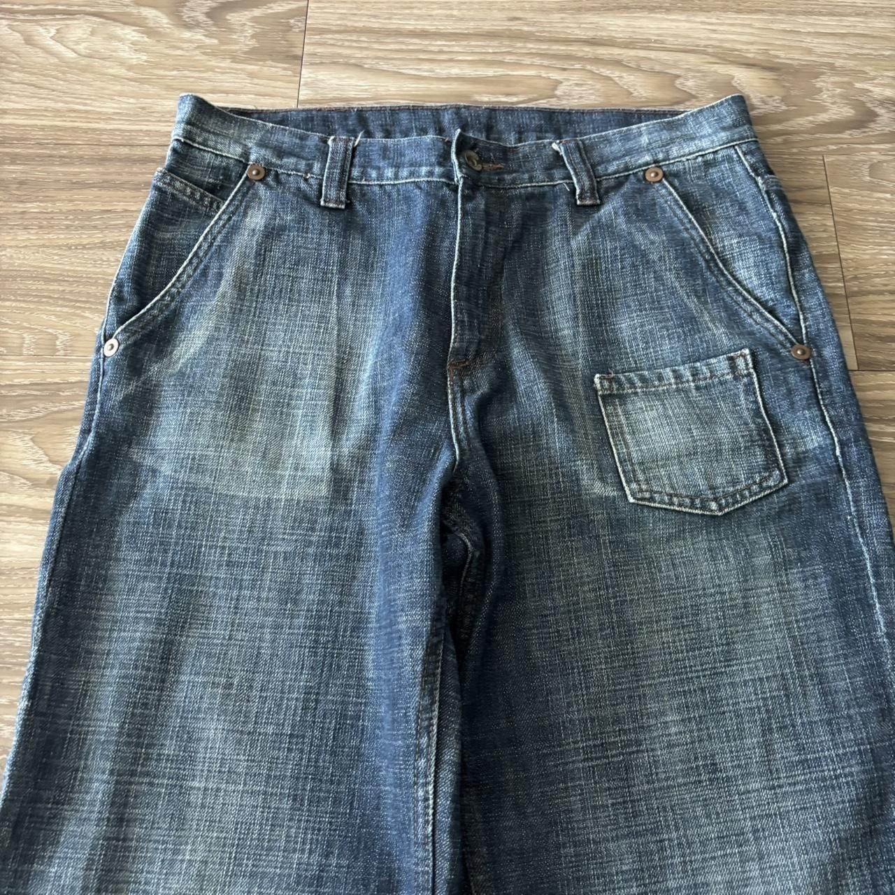 Vintage Crazy Vintage Y2K/2000s Grunge Dark Wash Denim Jeans! 32x31 Size US 32 / EU 48 - 5 Thumbnail