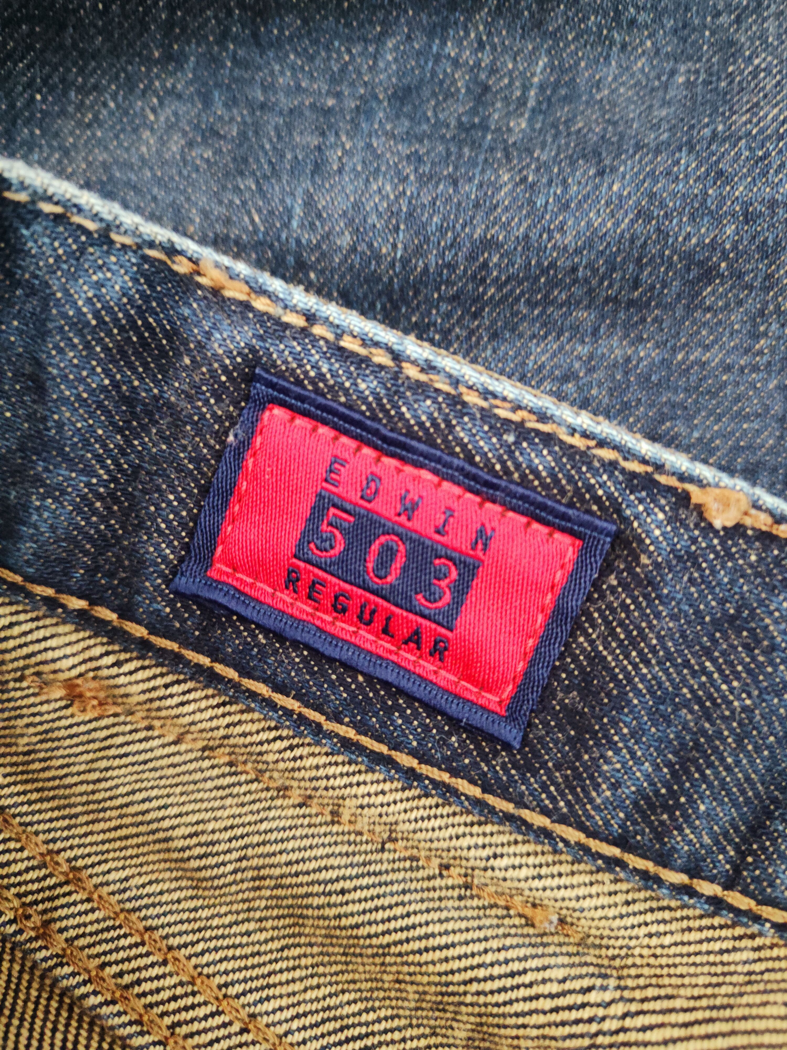 Edwin Edwin Dark Blue Distressed Ripped Jeans #S2678 Size US 30 / EU 46 - 17 Thumbnail