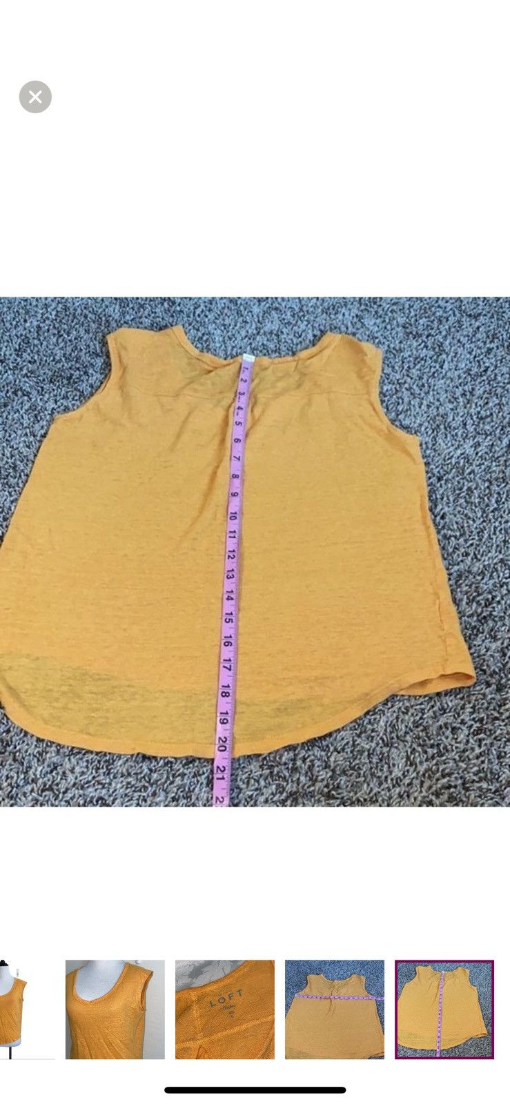 Loft Loft by Ann Taylor small linen tank top Size S / US 4 / IT 40 - 4 Thumbnail