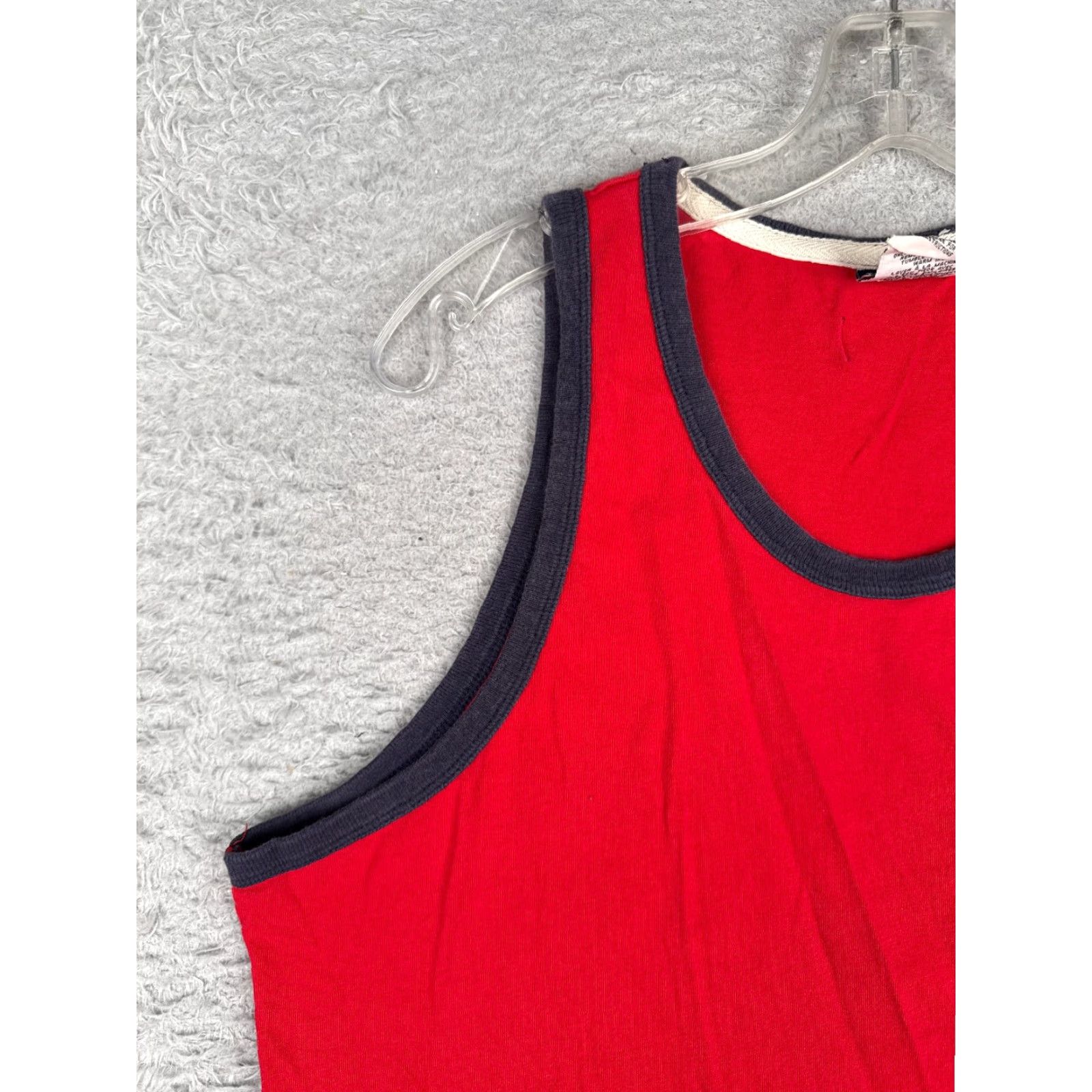 Tommy Hilfiger Tommy Hilfiger Jeans Shirt Adult Large Red Tank Sleeveless Cotton READ Size US L / EU 52-54 / 3 - 3 Thumbnail