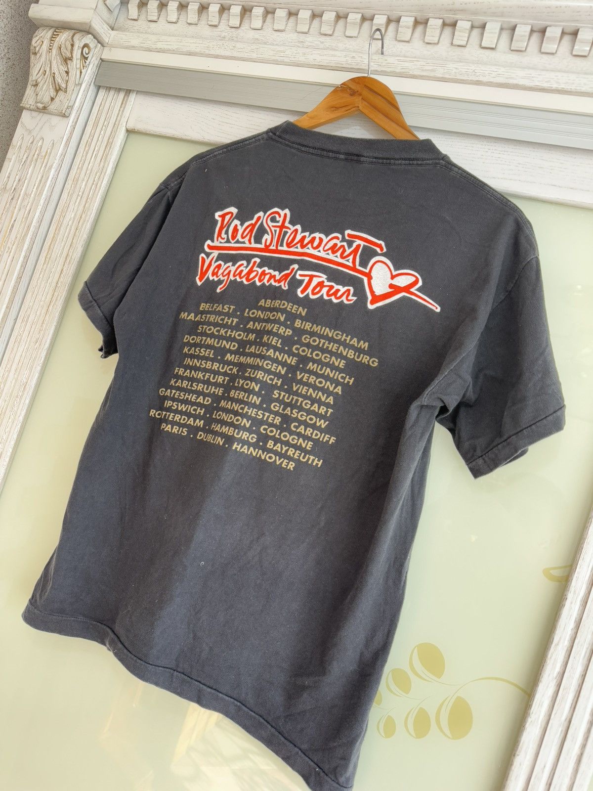 Band Tees × Vintage Vintage Rod Stewart 90’s Vagabond Tour T-shirt Rare Tee Size US M / EU 48-50 / 2 - 5 Thumbnail