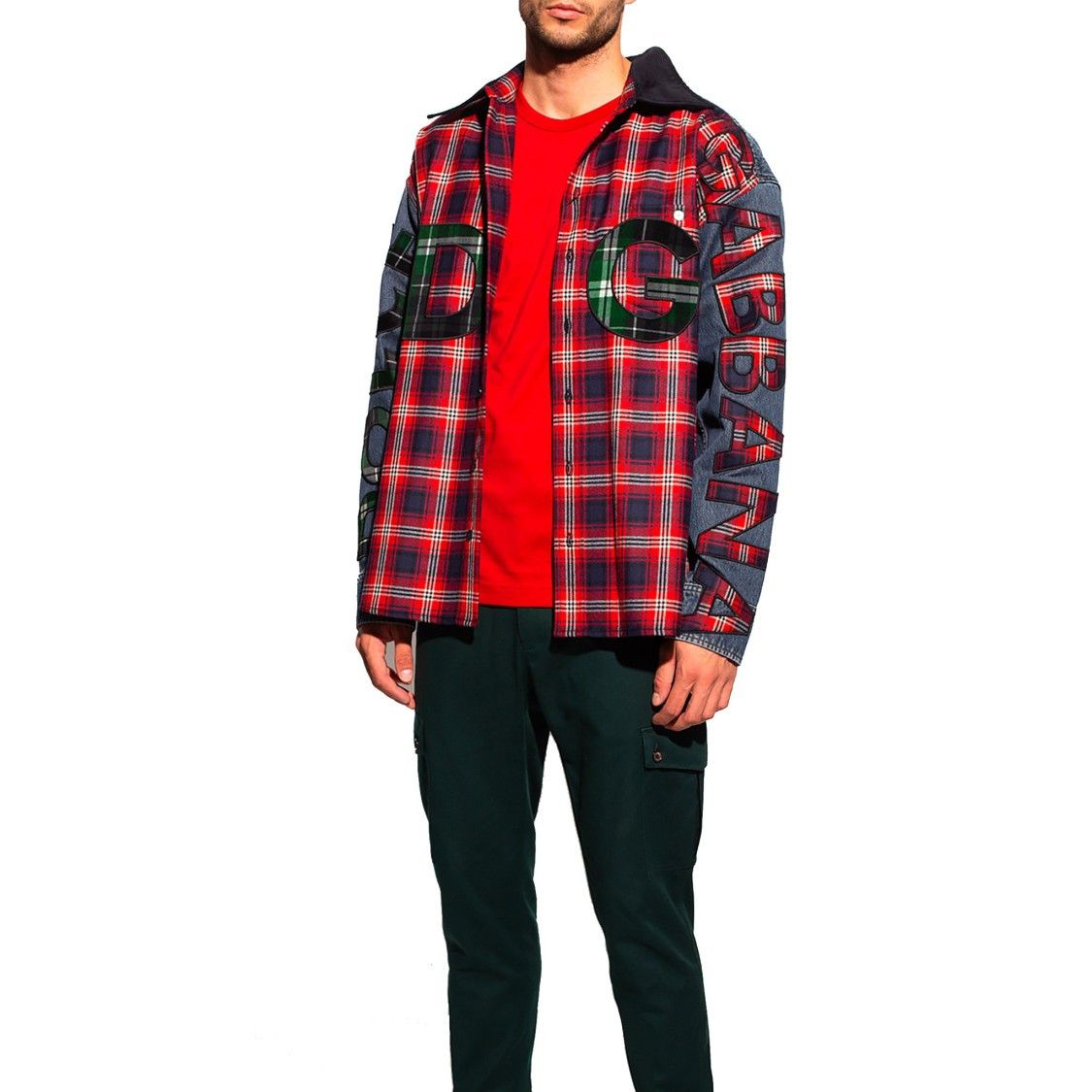 Dolce & Gabbana o1y0125 Logo Denim Shirt in Multicolor Size US M / EU 48-50 / 2 - 2 Thumbnail