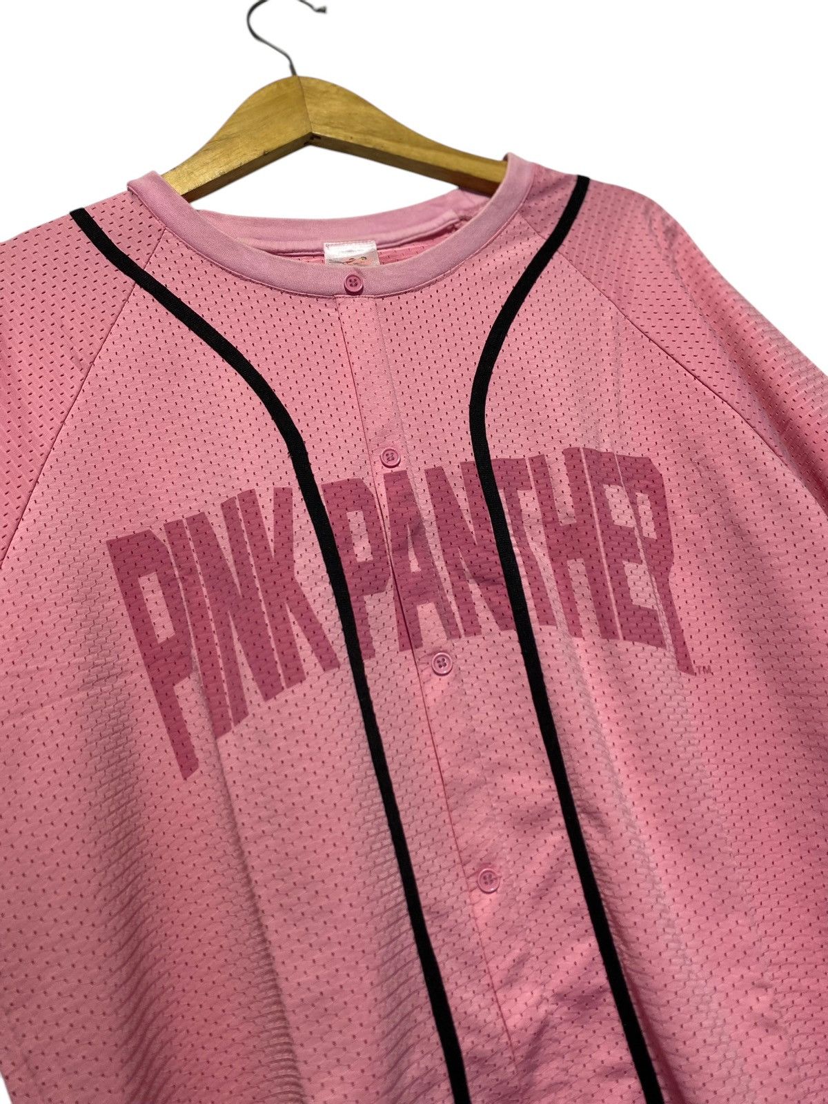 Cartoon Network × Vintage 2000s Pink Panther mesh baseball jersey Size US L / EU 52-54 / 3 - 3 Thumbnail