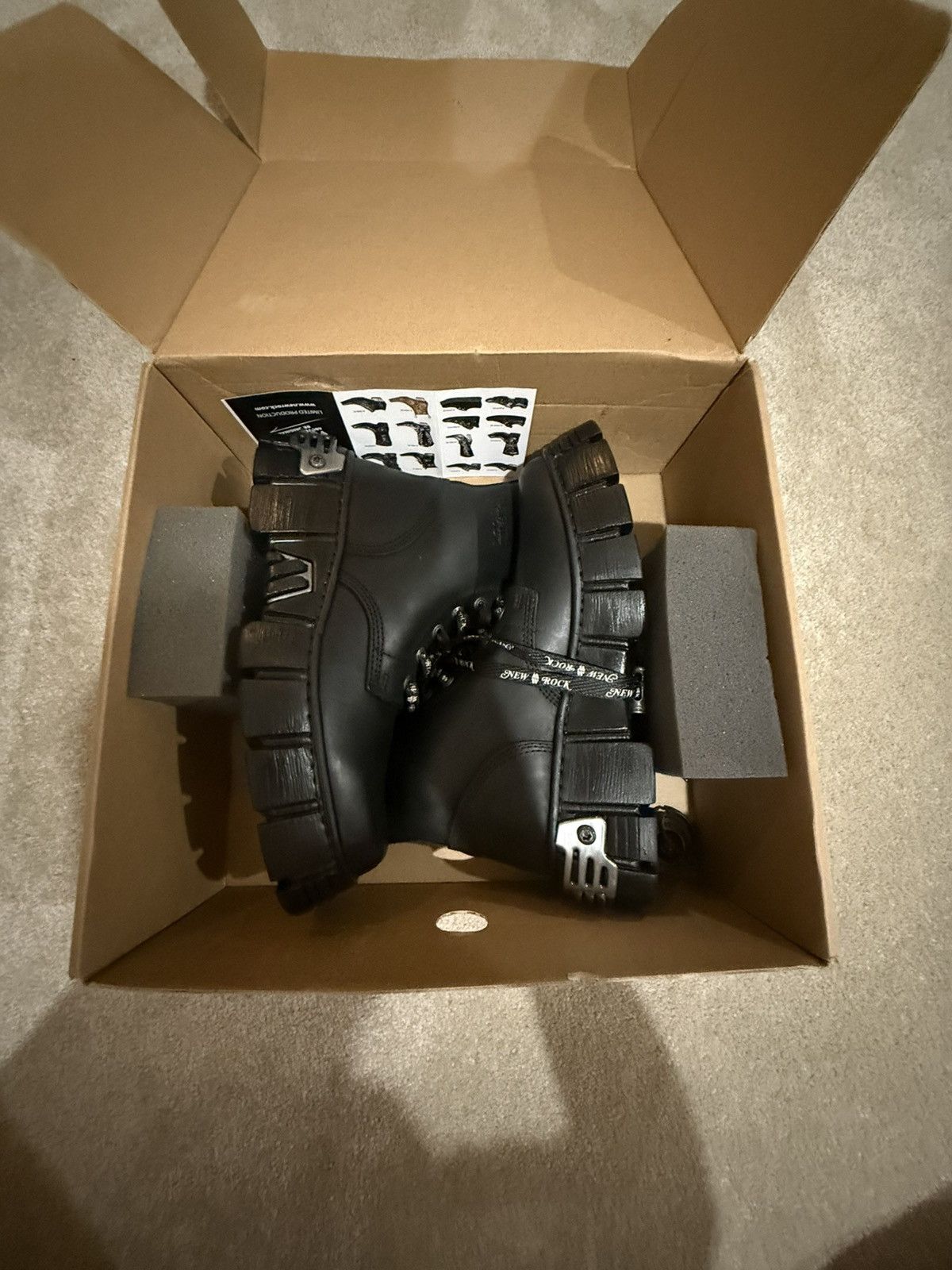 New Rock New Rock Black Boots Size US 9 / EU 42 - 6 Thumbnail