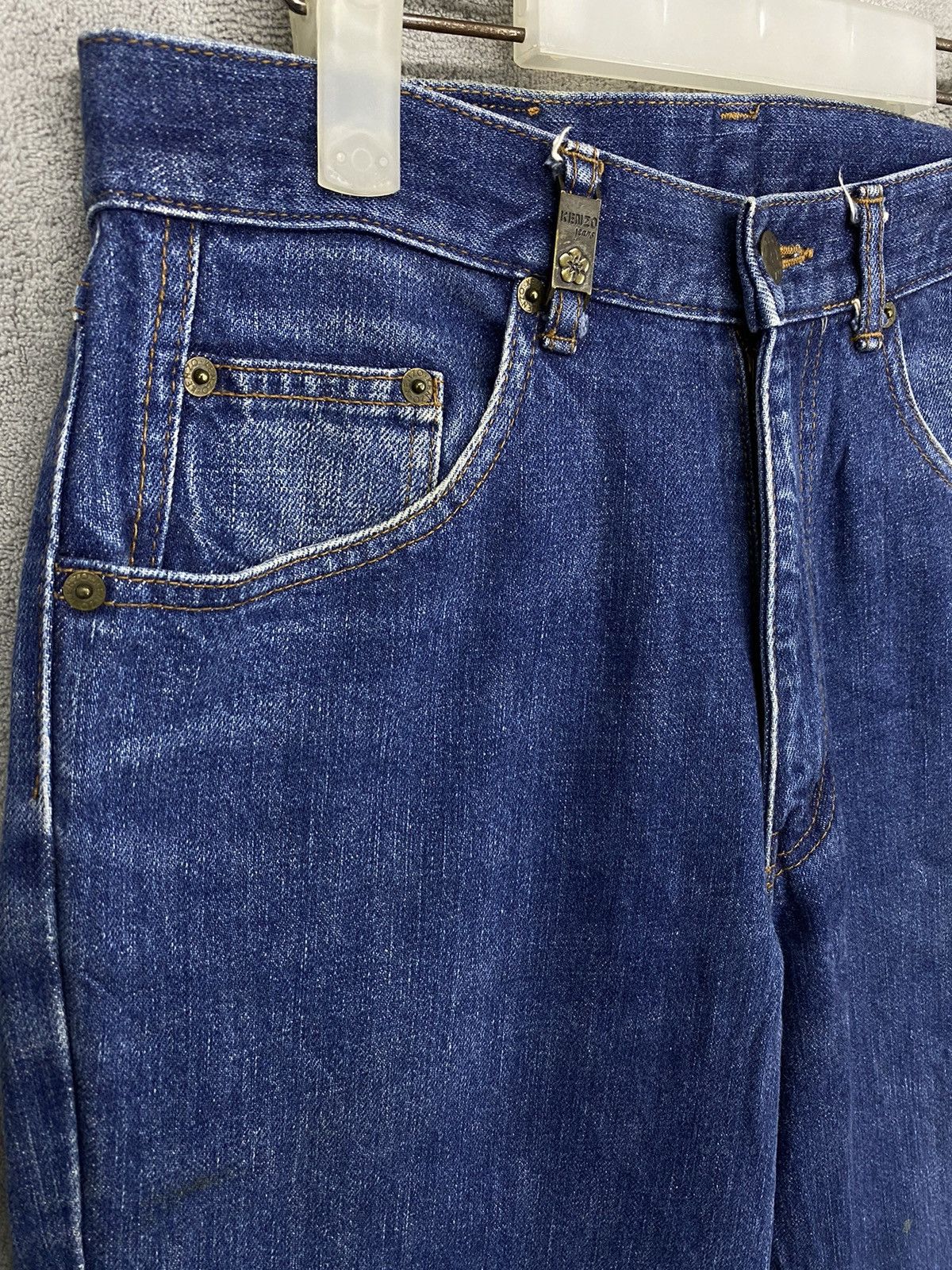 Kenzo × Vintage Y2K🔥Vintage KENZO BLUE DENIM JEANS Size US 30 / EU 46 - 4 Thumbnail