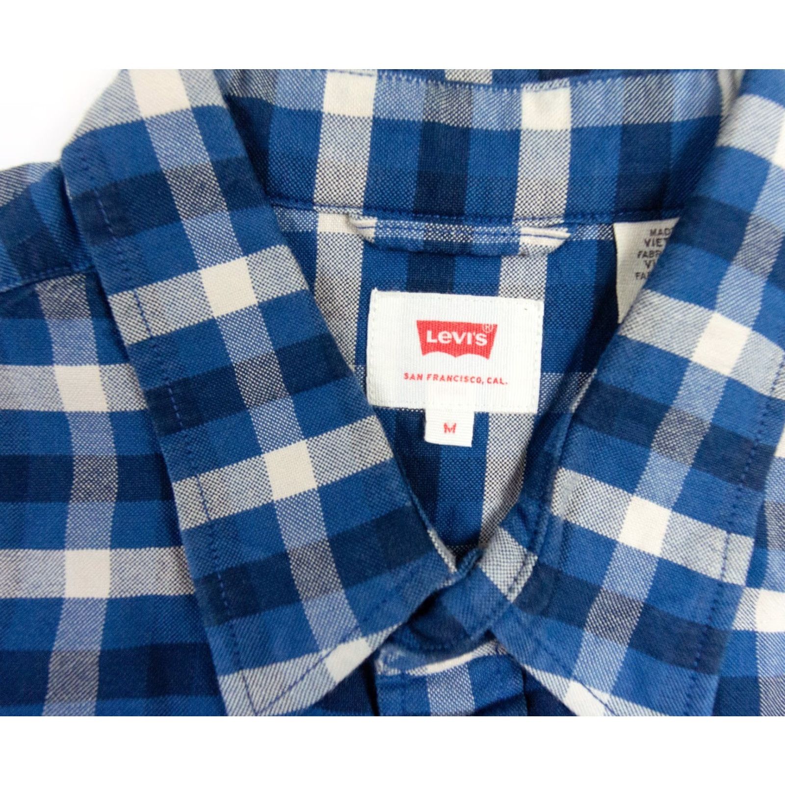 Levi's VINTAGE Levi's Men's Oxford Shirt Long Sleeve Button Up Plaid Cotton Casual Workwear Size US M / EU 48-50 / 2 - 4 Thumbnail