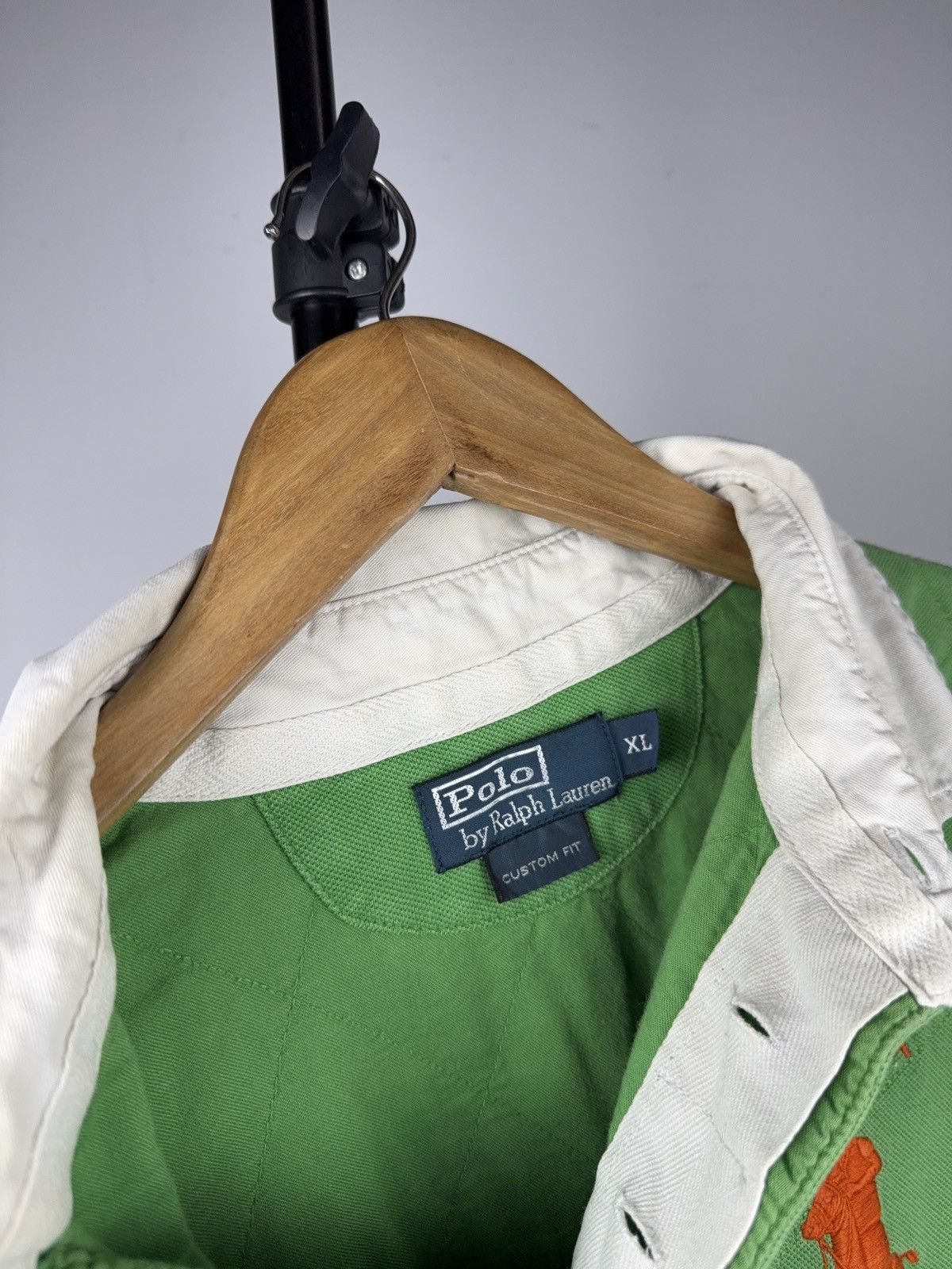 Polo Ralph Lauren 90s Retro Polo Ralph Lauren Big Pony Custom Fit Rugby Polo Size US XL / EU 56 / 4 - 12 Thumbnail