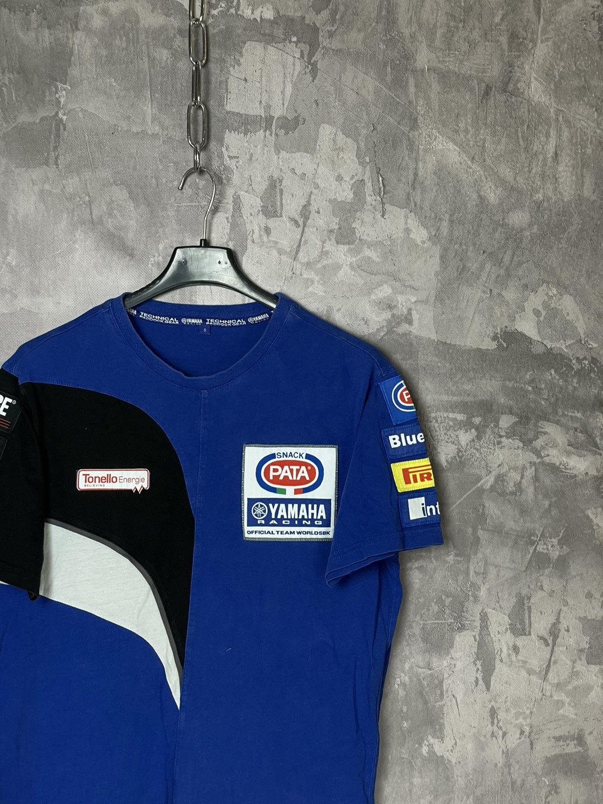 Vintage × Yamaha Vintage Streetwear Moto Racing Yamaha Blue T shirt Size US M / EU 48-50 / 2 - 4 Thumbnail