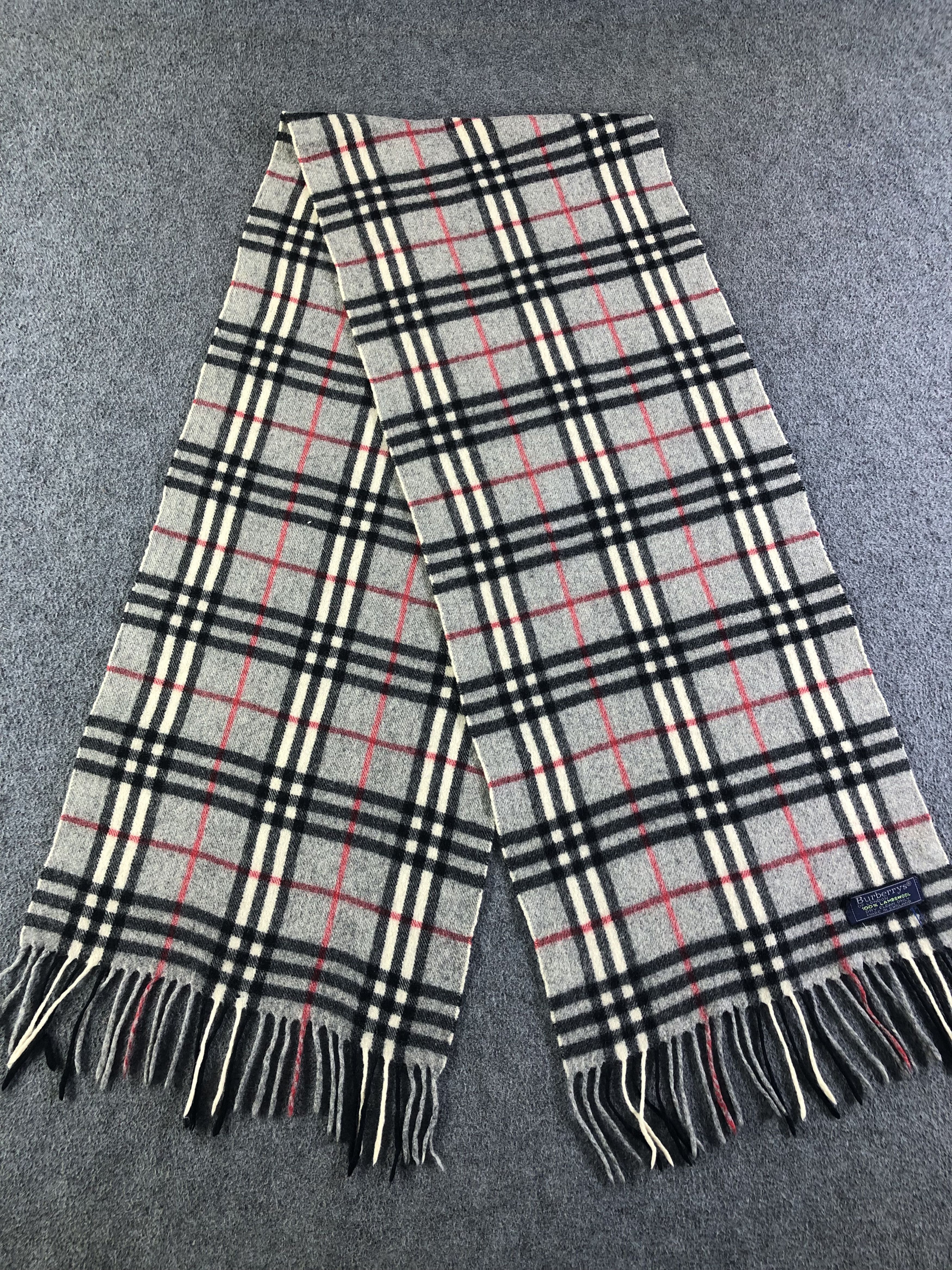 Burberry Burberrys Lambswool Scarf / Muffler / Neckwear SS1233 Size ONE SIZE - 6 Thumbnail