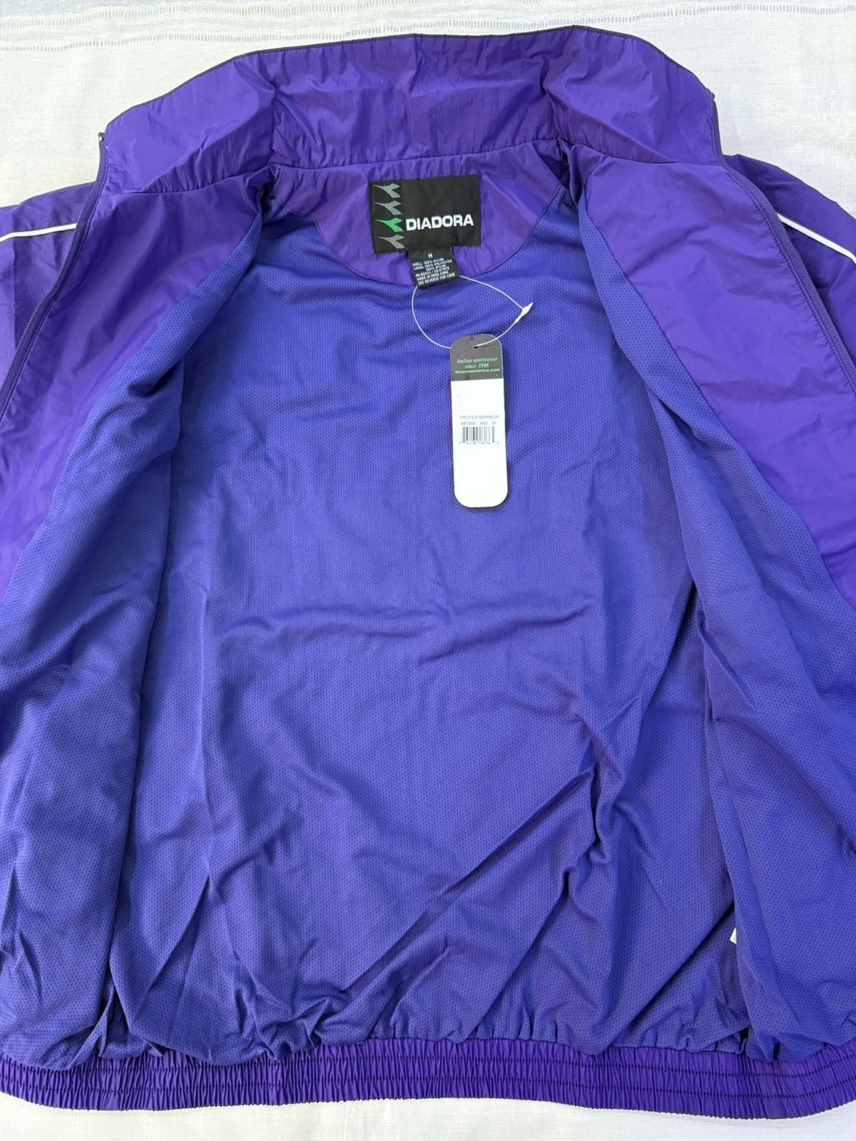Diadora Vintage 1990s Diadora Trofeo Warmup Tracksuit Purple Size M Size US M / EU 48-50 / 2 - 6 Thumbnail