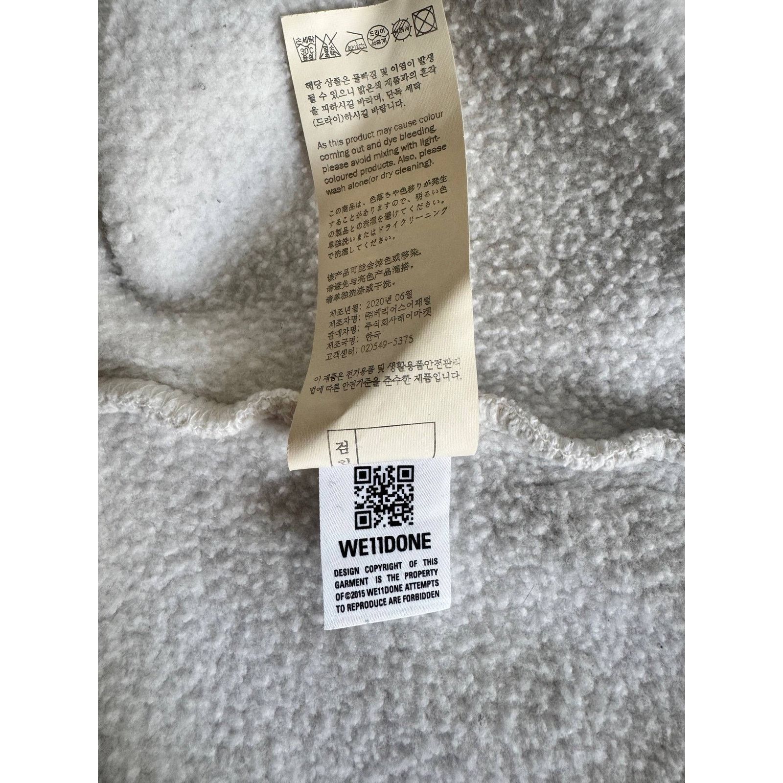 WE11DONE WE11DONE Polar Bear Heart Thermal Sweatshirt Size US XL / EU 56 / 4 - 10 Thumbnail
