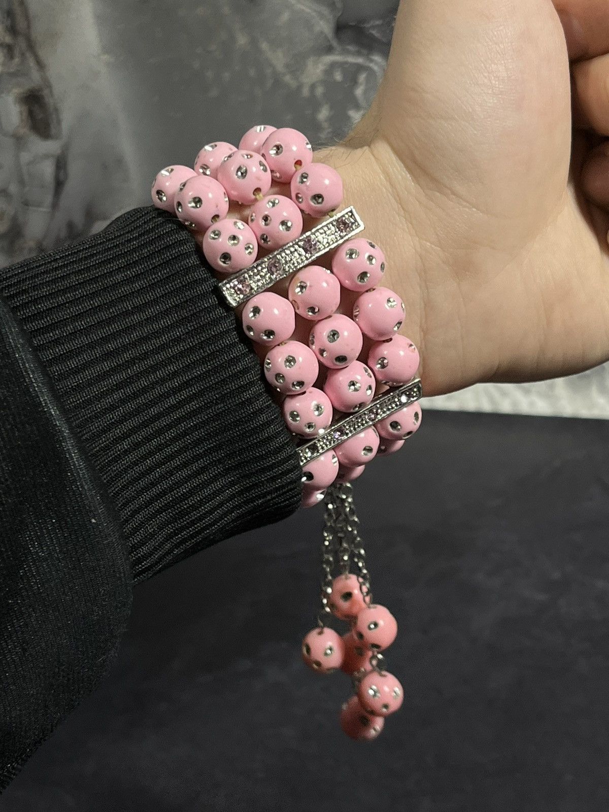 Hysteric Glamour Handmade Beaded Flower Watch Bracelet Japanese Movement Size ONE SIZE - 5 Thumbnail