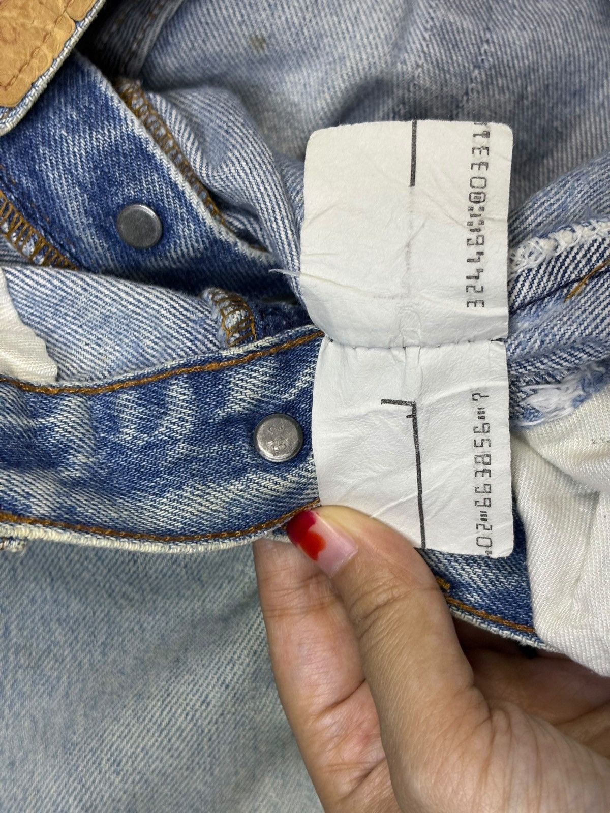 Levi's × Levi's Vintage Clothing Vintage 80s Levis 501 Mud Wash Distressed Jeans Size US 27 - 10 Thumbnail