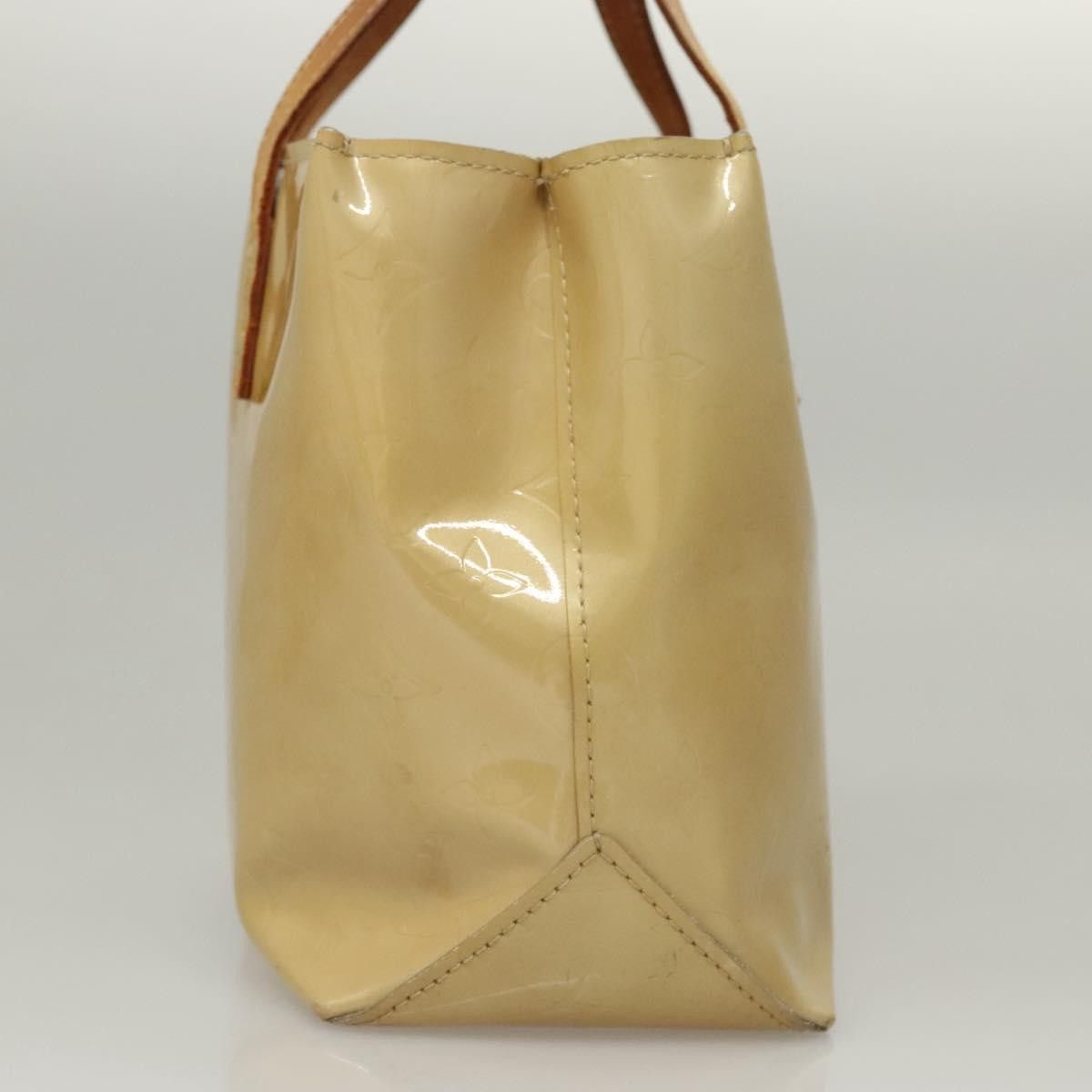Louis Vuitton LOUIS VUITTON Monogram Vernis Reade PM Hand Bag Beige M91334 Size ONE SIZE - 4 Thumbnail