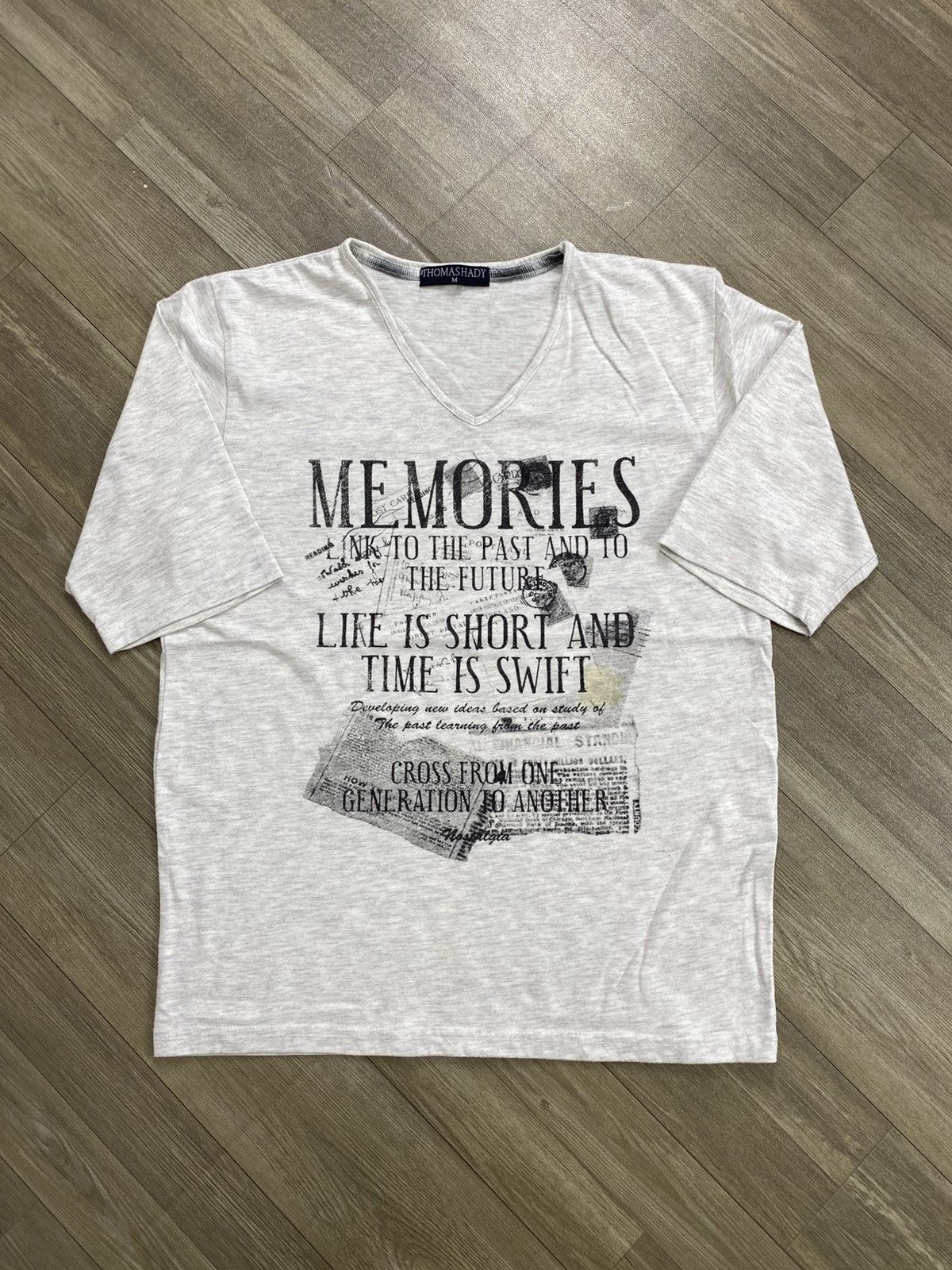 Japanese Brand 🔥Sick Thomas Hady Hysteric Glamour Style Lgb Y2K Poem Tee Size US M / EU 48-50 / 2 - 1 Thumbnail