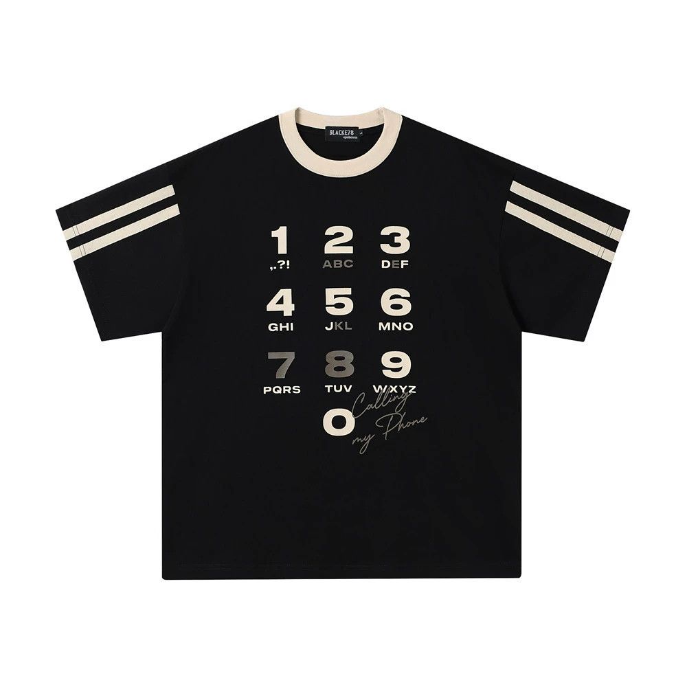 Vintage Trendy men's striped creative digital printed T-shirt Size US M / EU 48-50 / 2 - 1 Thumbnail