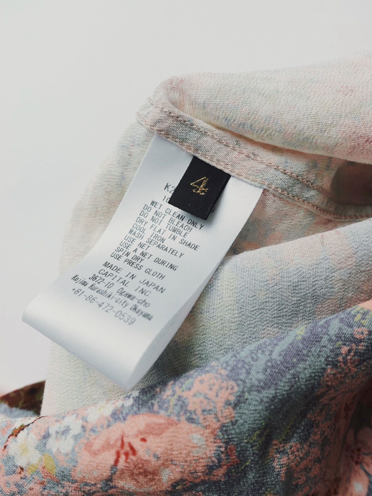 Kapital KAPITAL Sakura-Bone Aloha Shirt Size 4 (XL) Rayon Sax Size US XL / EU 56 / 4 - 6 Thumbnail