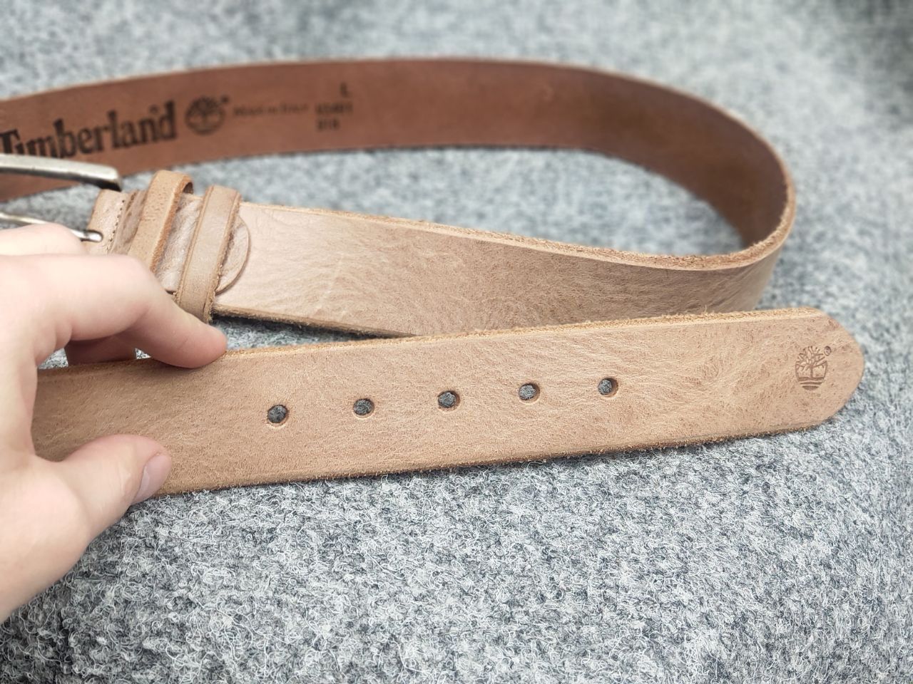 Timberland Timberland Beige Real Leather Minimalist Belt Vintage Style Size ONE SIZE - 8 Thumbnail