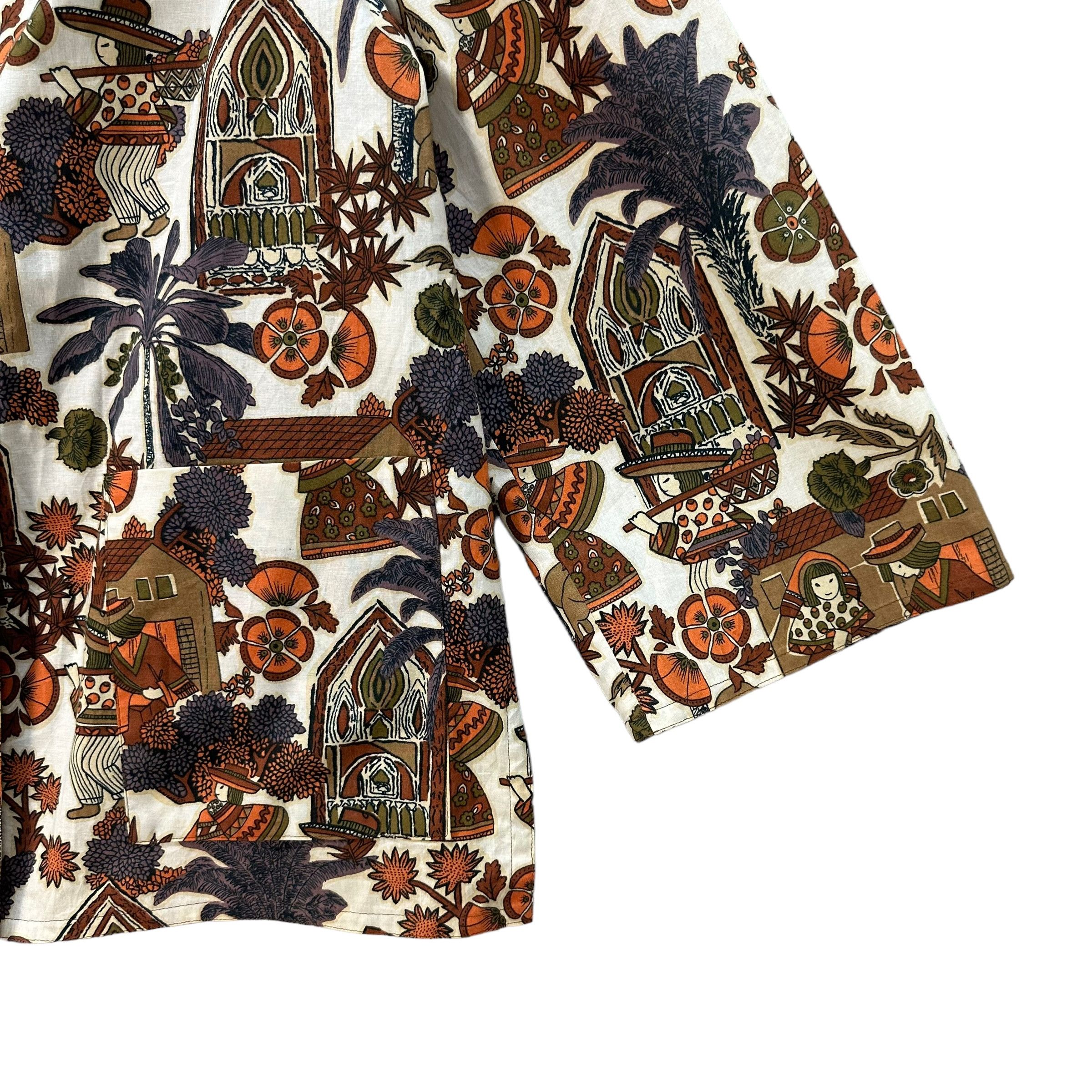 Japanese Brand SUN BOCO MOTIF DESIGN FULLPRINT CASUAL JACKET #8998-46 Size L / US 10 / IT 46 - 5 Thumbnail
