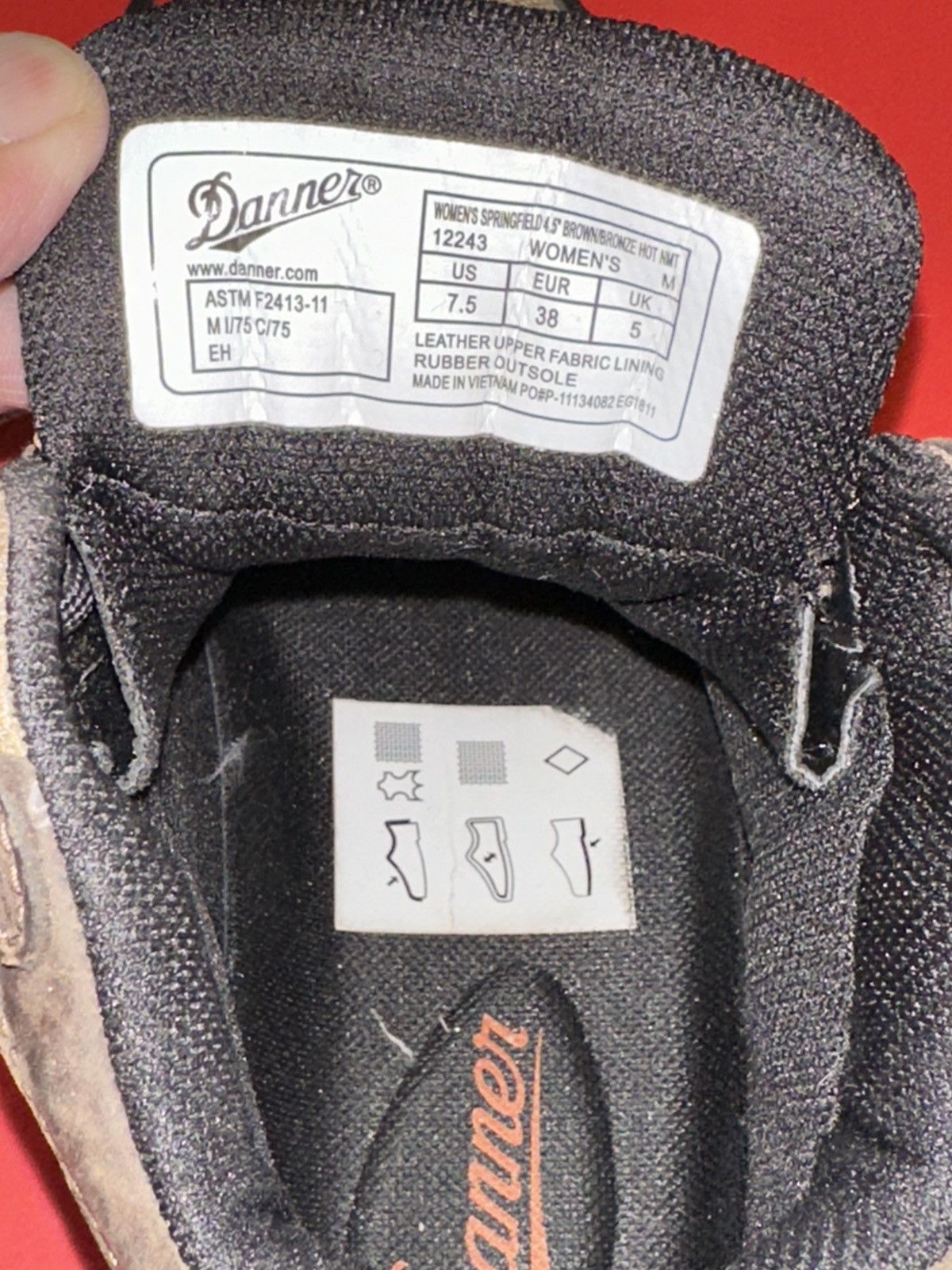 Danner Danner Springfield 4.5” Bronze Hot NMT Work Boots Women 7.5 Size US 7.5 / IT 37.5 - 4 Thumbnail