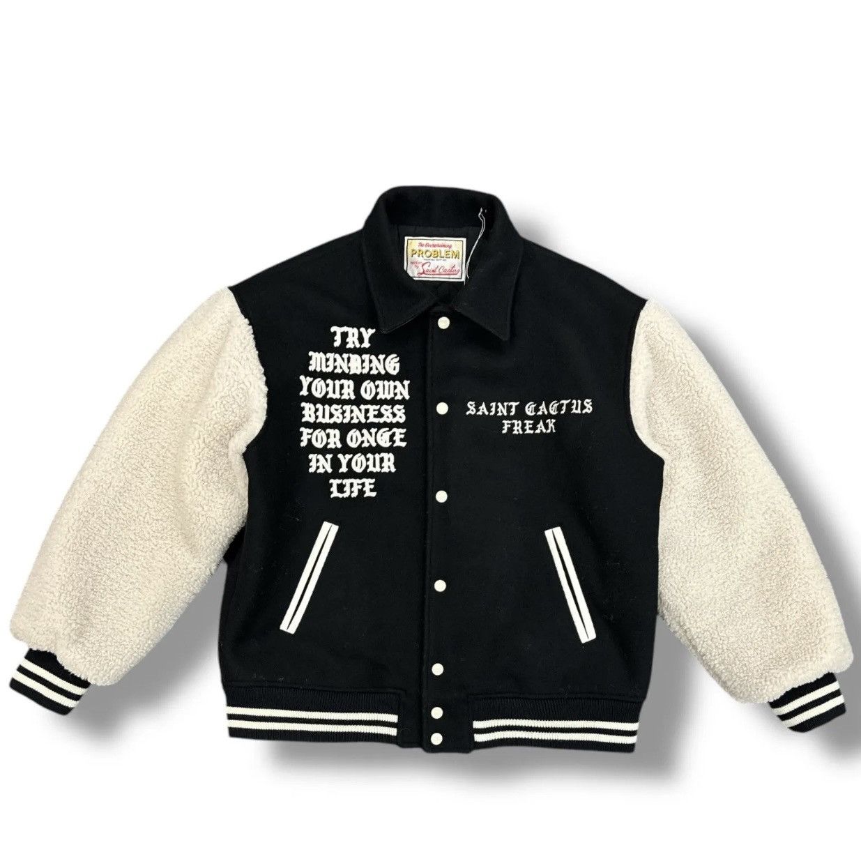 SAINT MICHAEL × Cactus Plant Flea Market Varsity Jacket