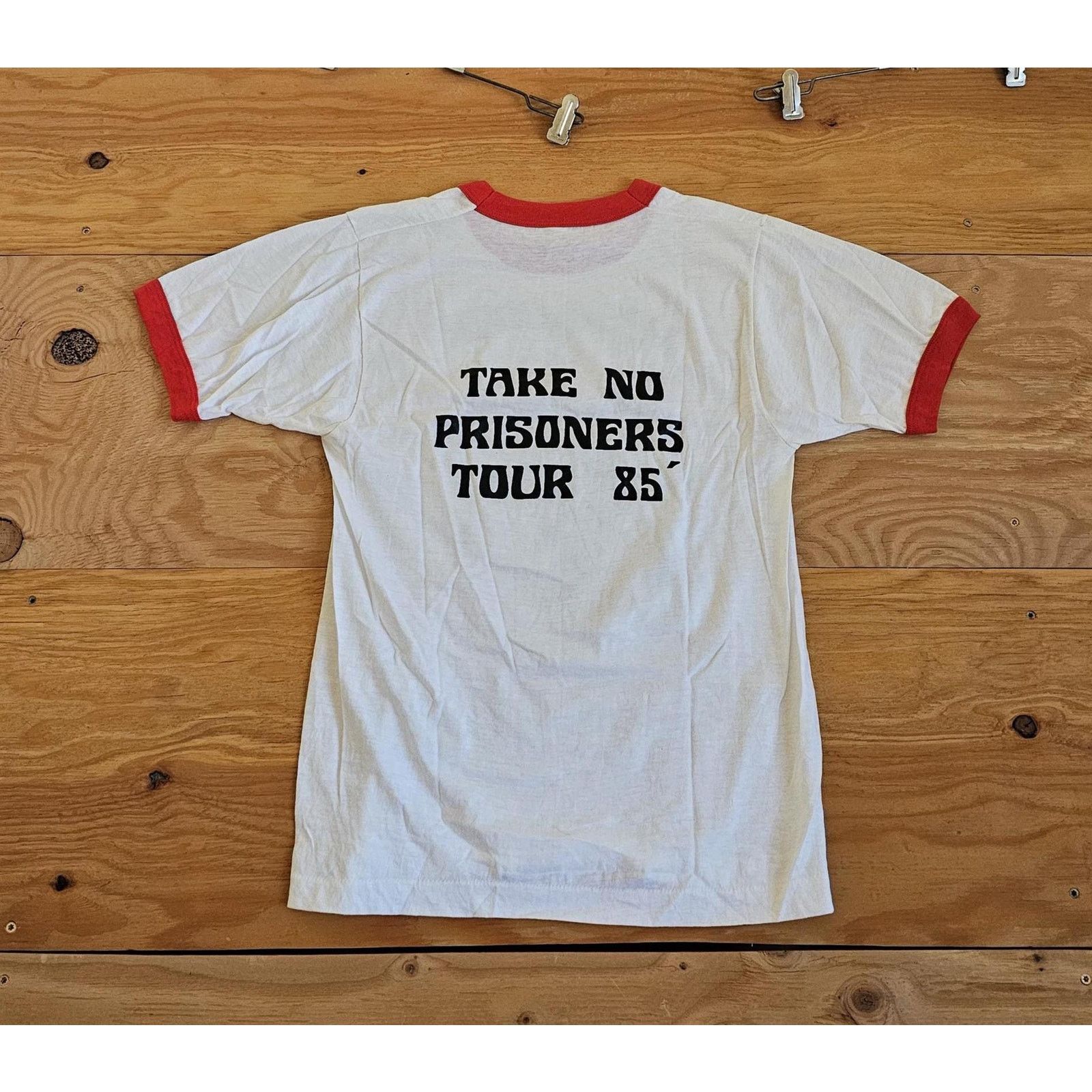 Other Marauder Take No Prisoners 1985 Tour Ringer T-Shirt White M Size US M / EU 48-50 / 2 - 3 Thumbnail