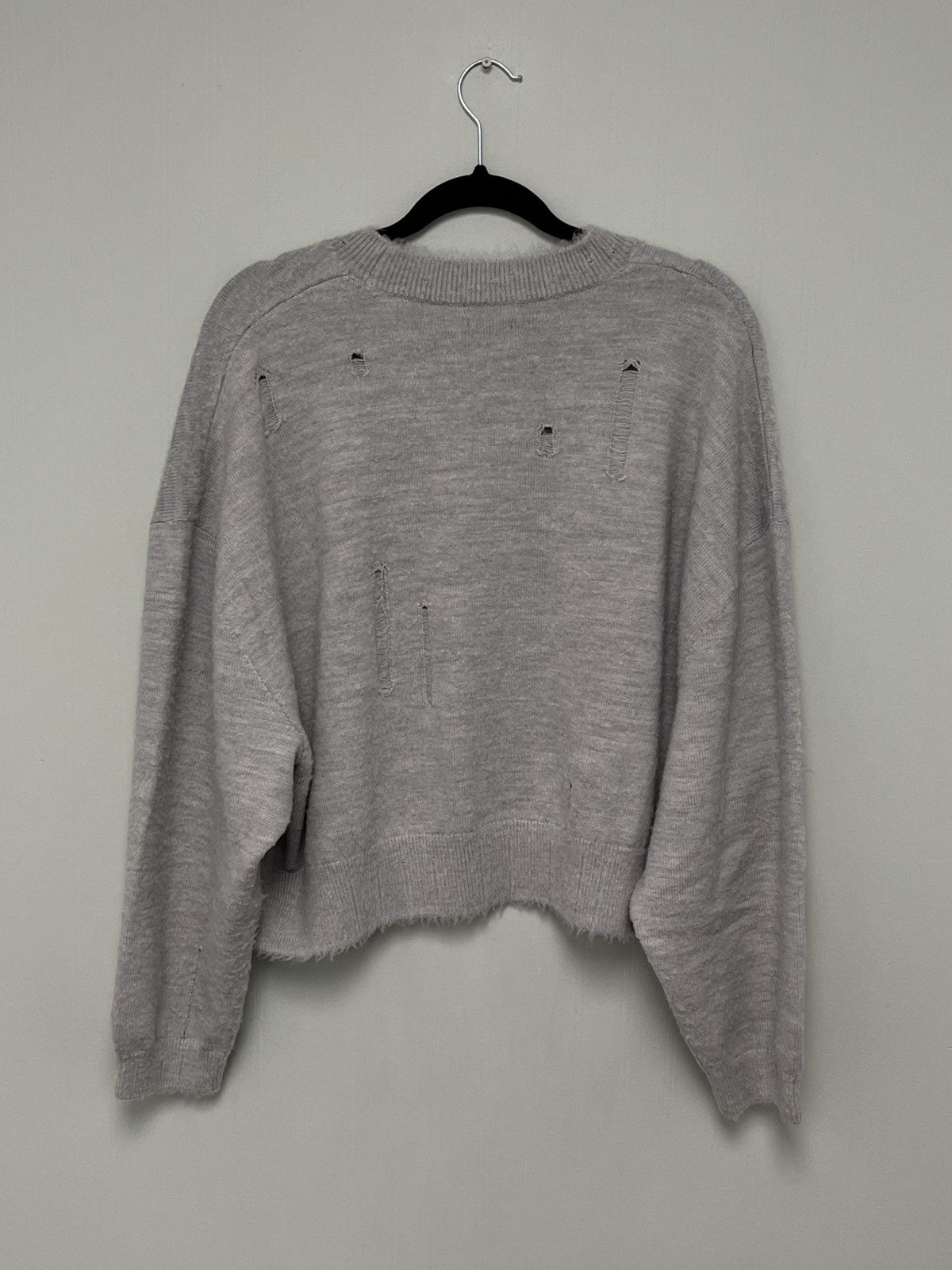 R13 Cropped Shaggy Oversized Sweater large Size L / US 10 / IT 46 - 9 Thumbnail
