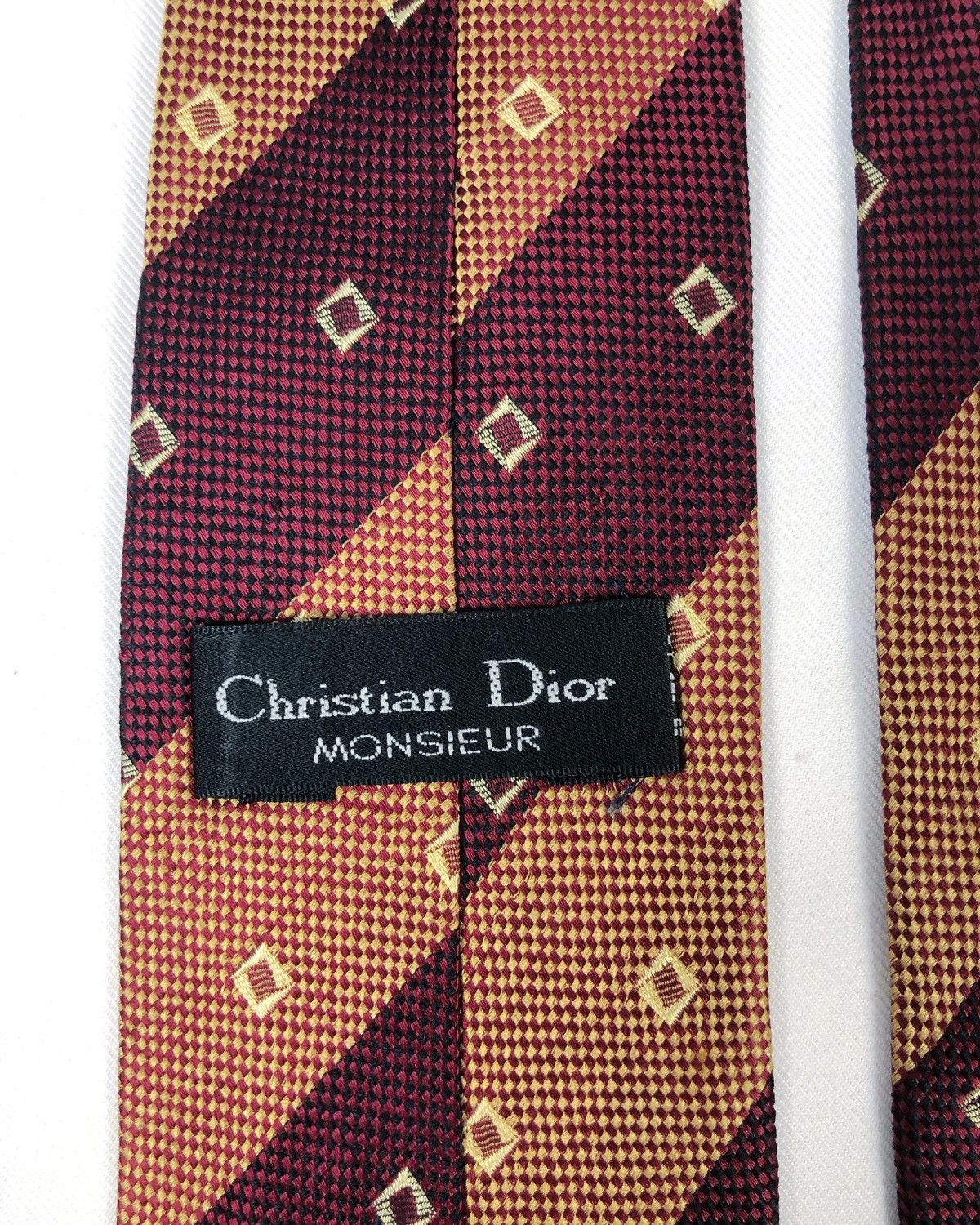 Christian Dior Monsieur × Vintage Rare Vintage Christian Dior Monsieur Silk Tie Size ONE SIZE - 6 Thumbnail