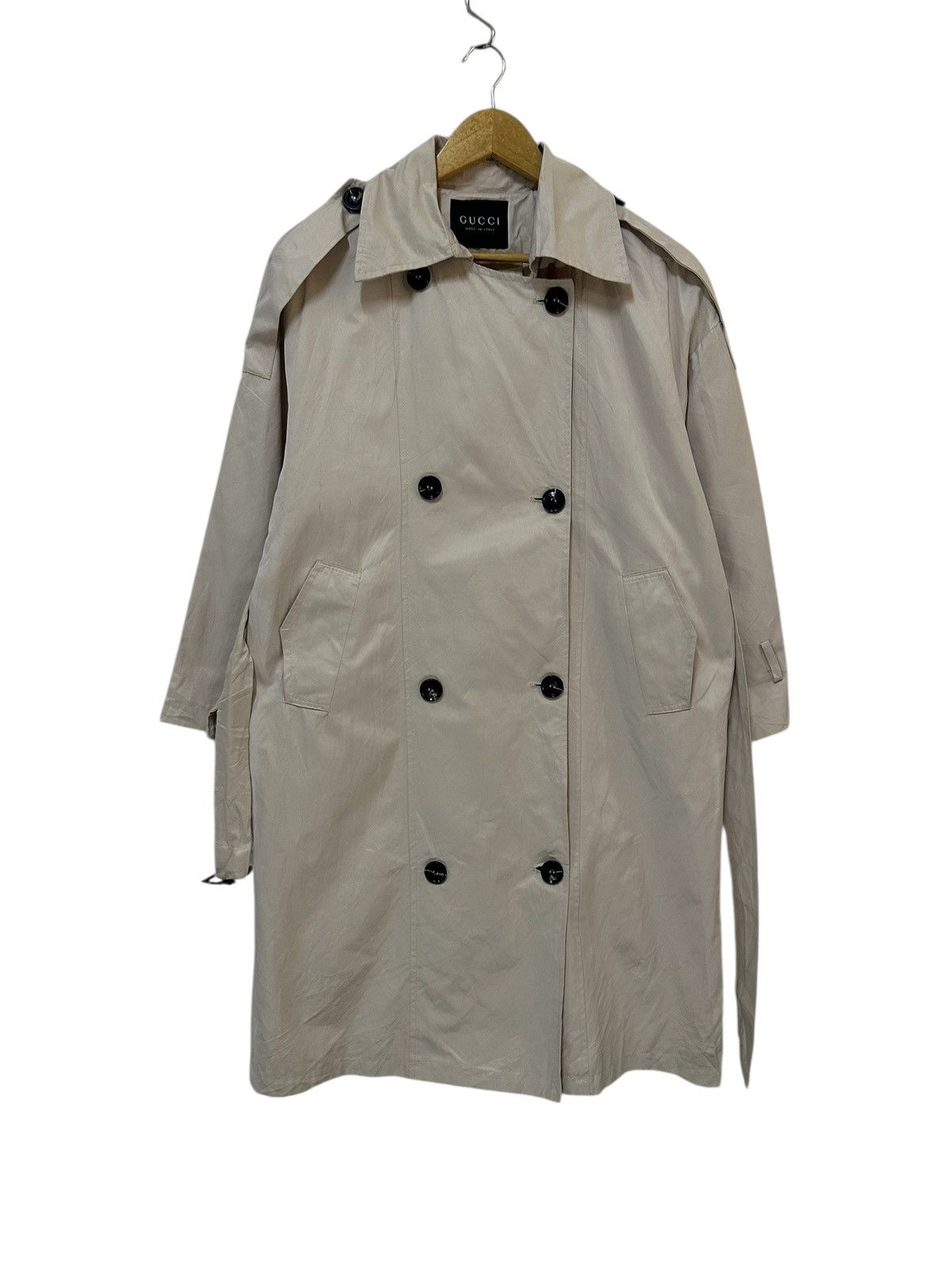 Gucci Gucci Double Breast Trench Coat Size US M / EU 48-50 / 2 - 1 Thumbnail