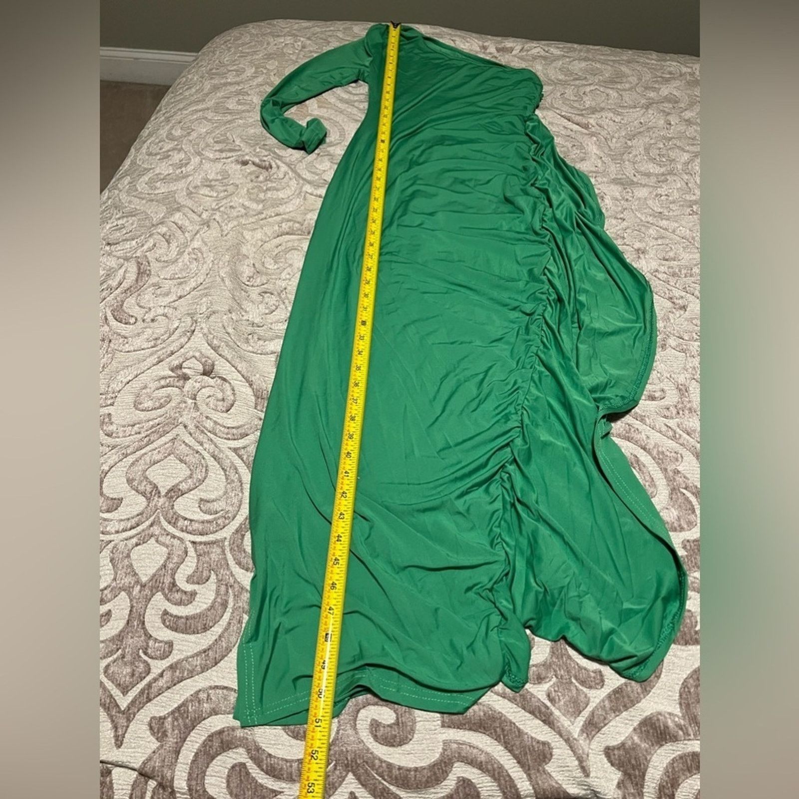 & Other Stories One Shoulder Ruches Asymmetrical Maxi Dress | Size S | NWOT Size S / US 4 / IT 40 - 7 Thumbnail