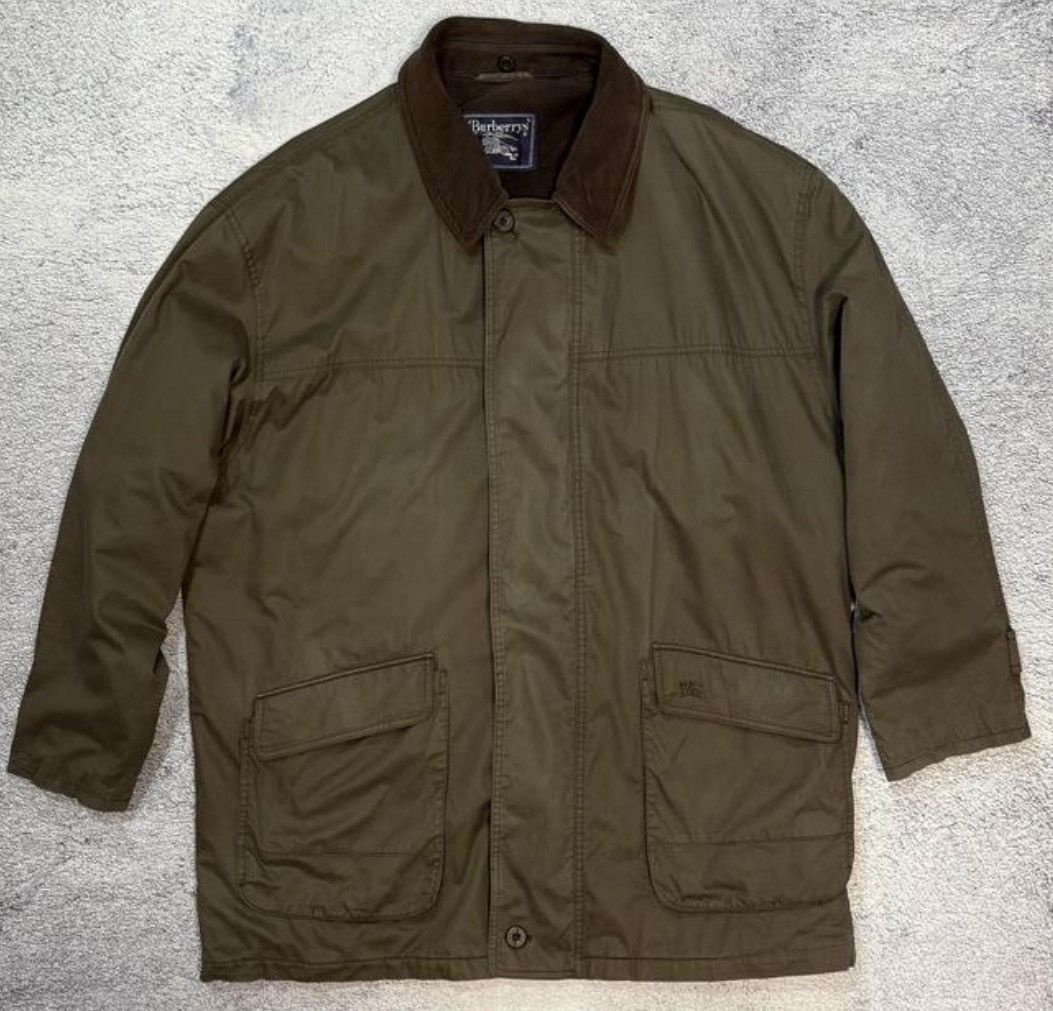 Burberrys men's jacket original vintage rare brown with logo