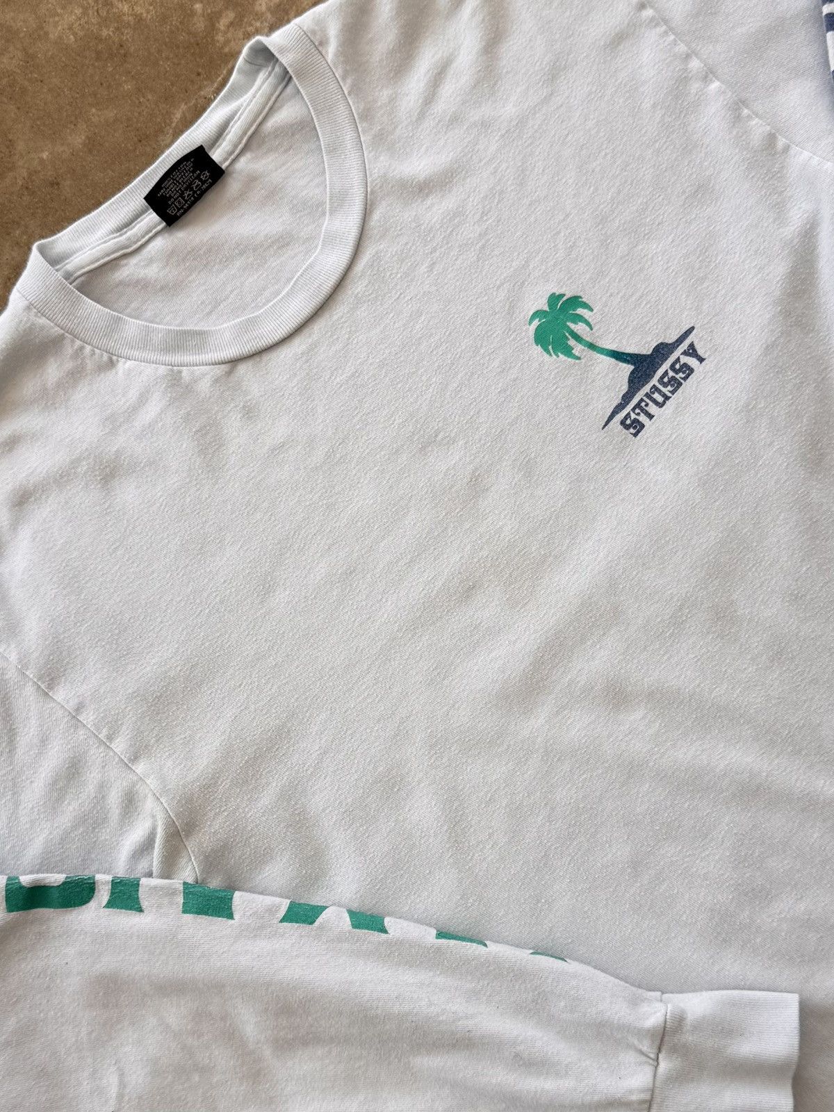 Stussy Stussy No Problem Jamaica Long Sleeve Tee Medium Size US M / EU 48-50 / 2 - 1 Thumbnail